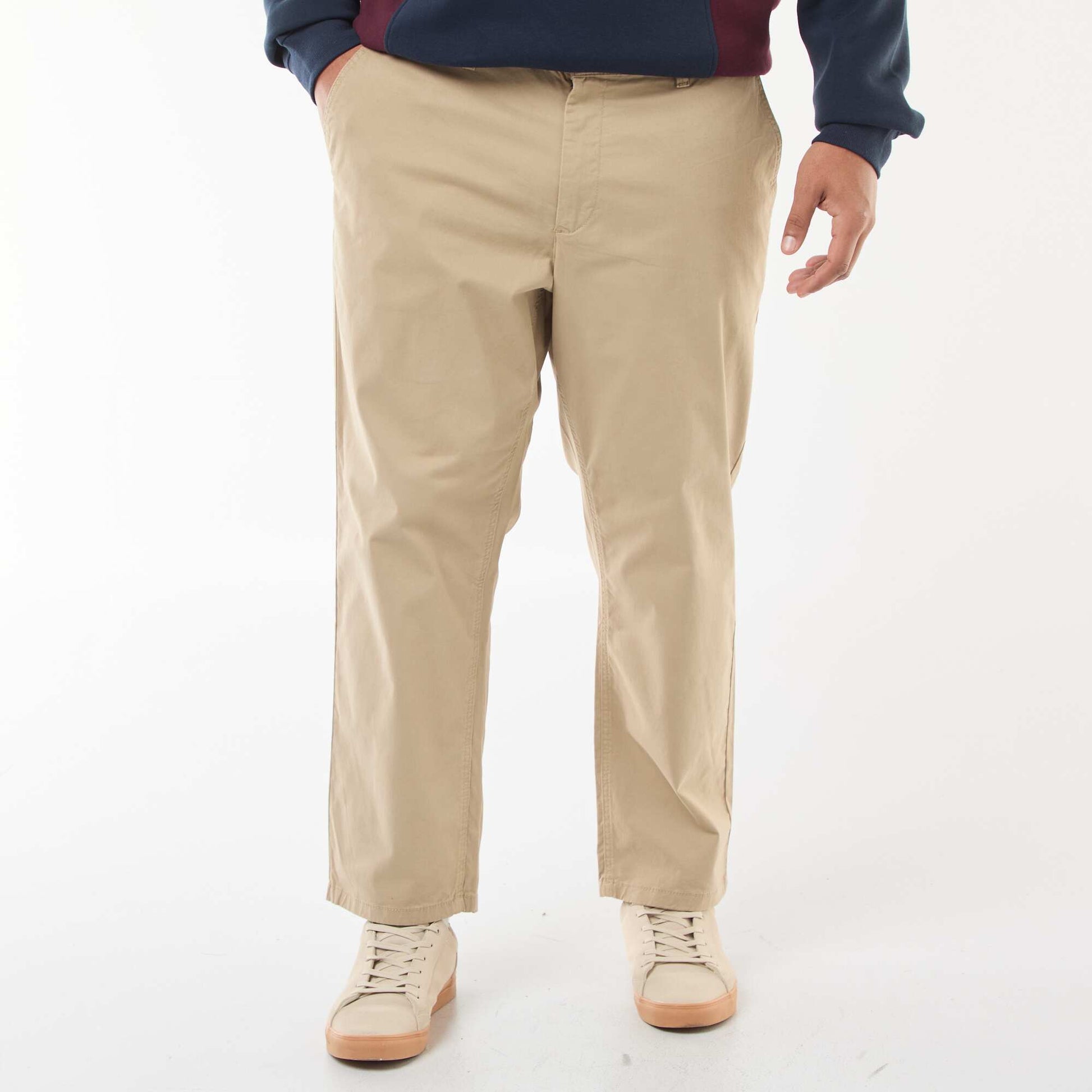 Pantalon chino droit - L30 BEIGE