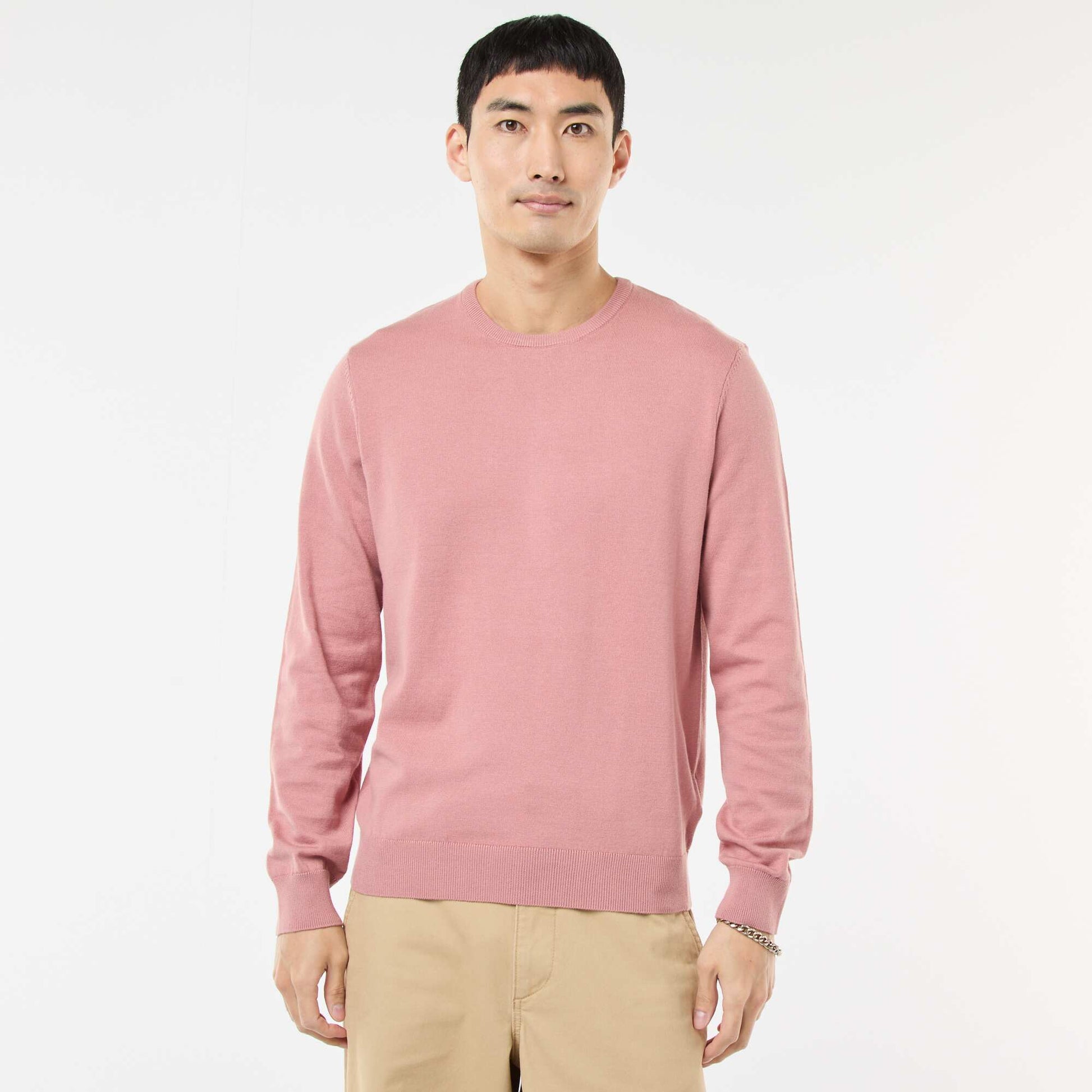 Pull uni à col rond ROSE