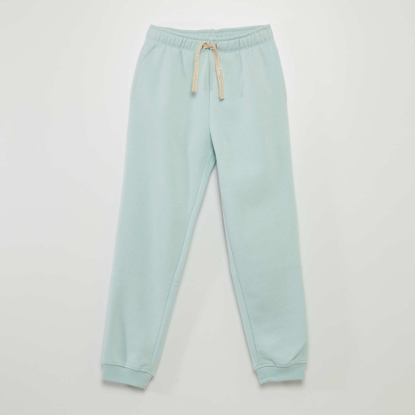 Jogging molletonn e taille lastiqu e bleu