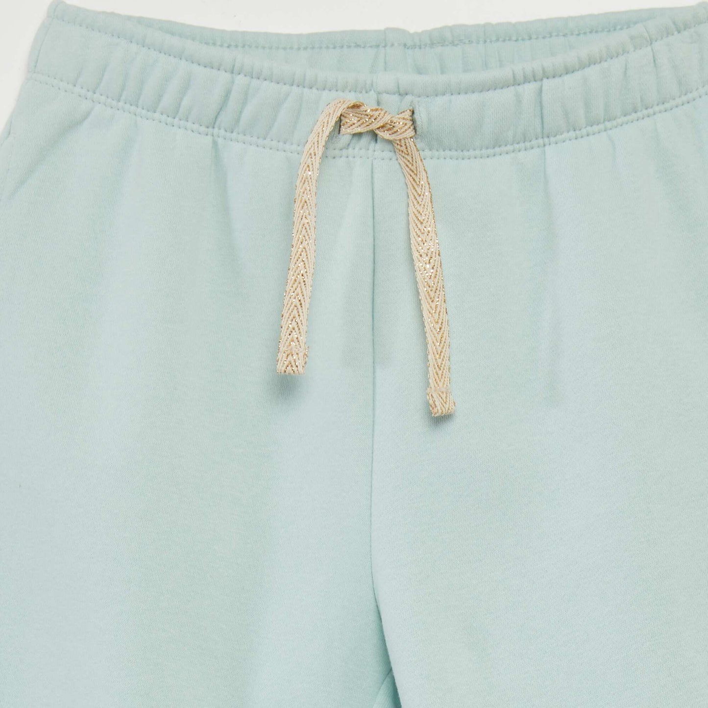 Jogging molletonn e taille lastiqu e bleu