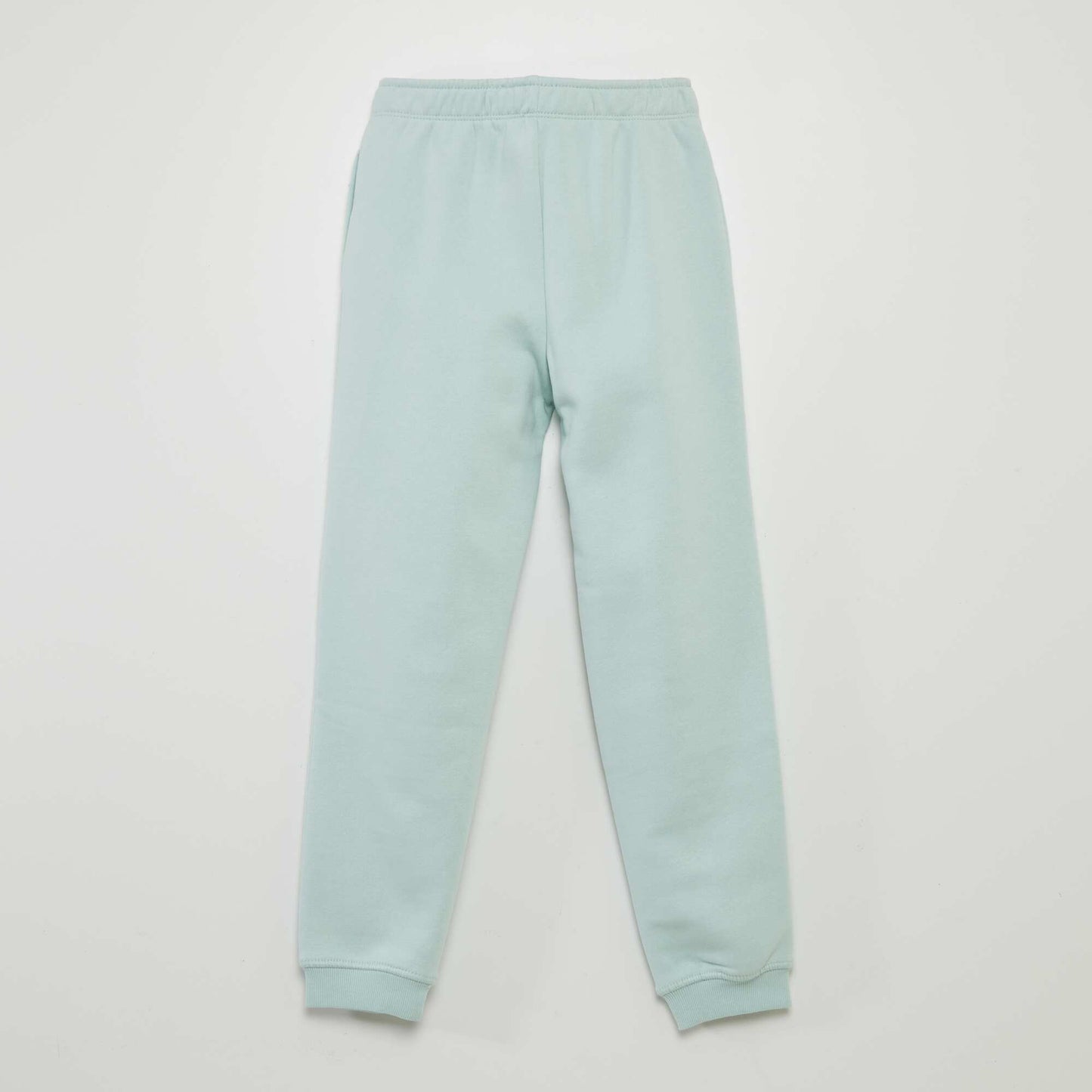 Jogging molletonn e taille lastiqu e bleu