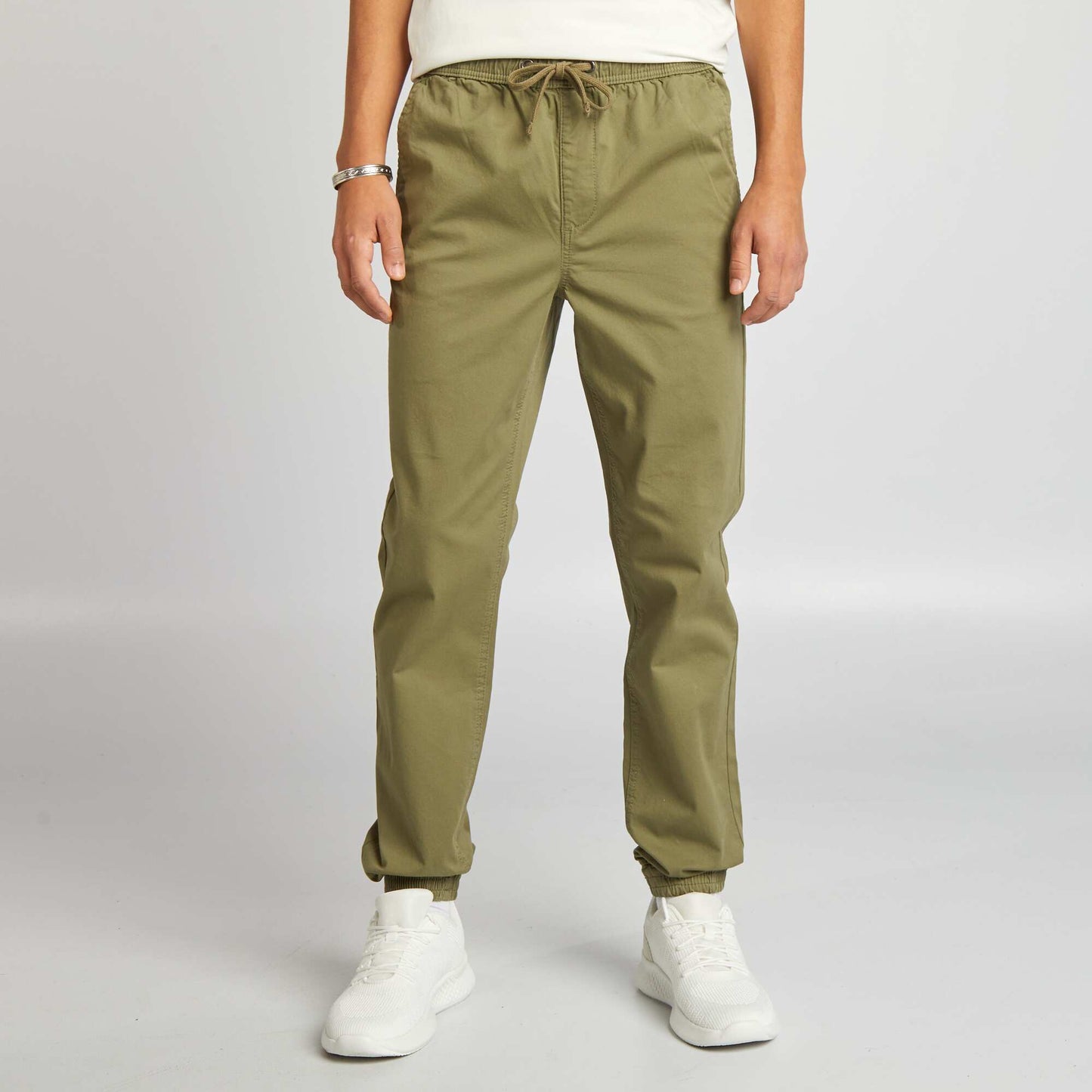 Pantalon esprit 'jogger' Vert