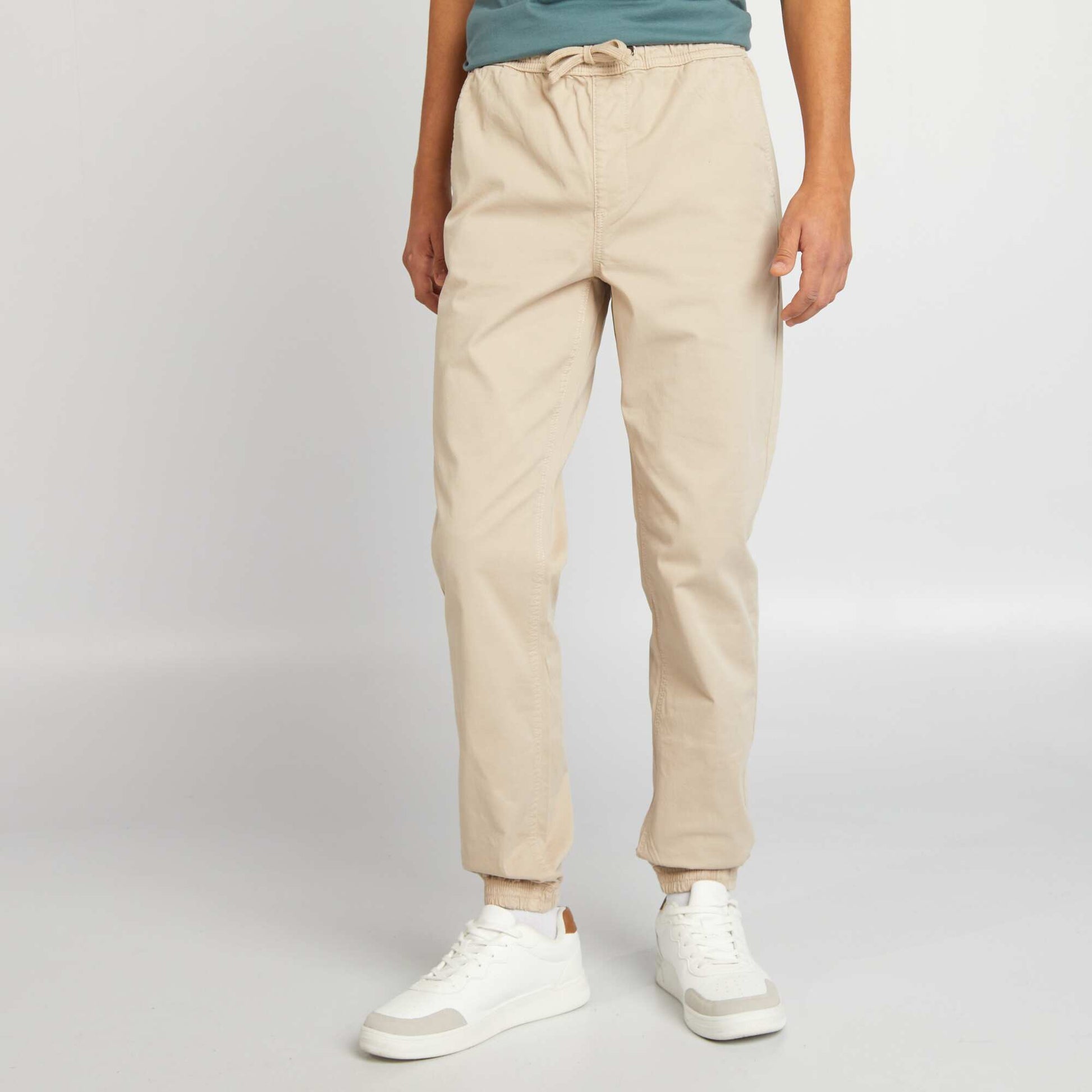 Pantalon esprit 'jogger' BEIGE
