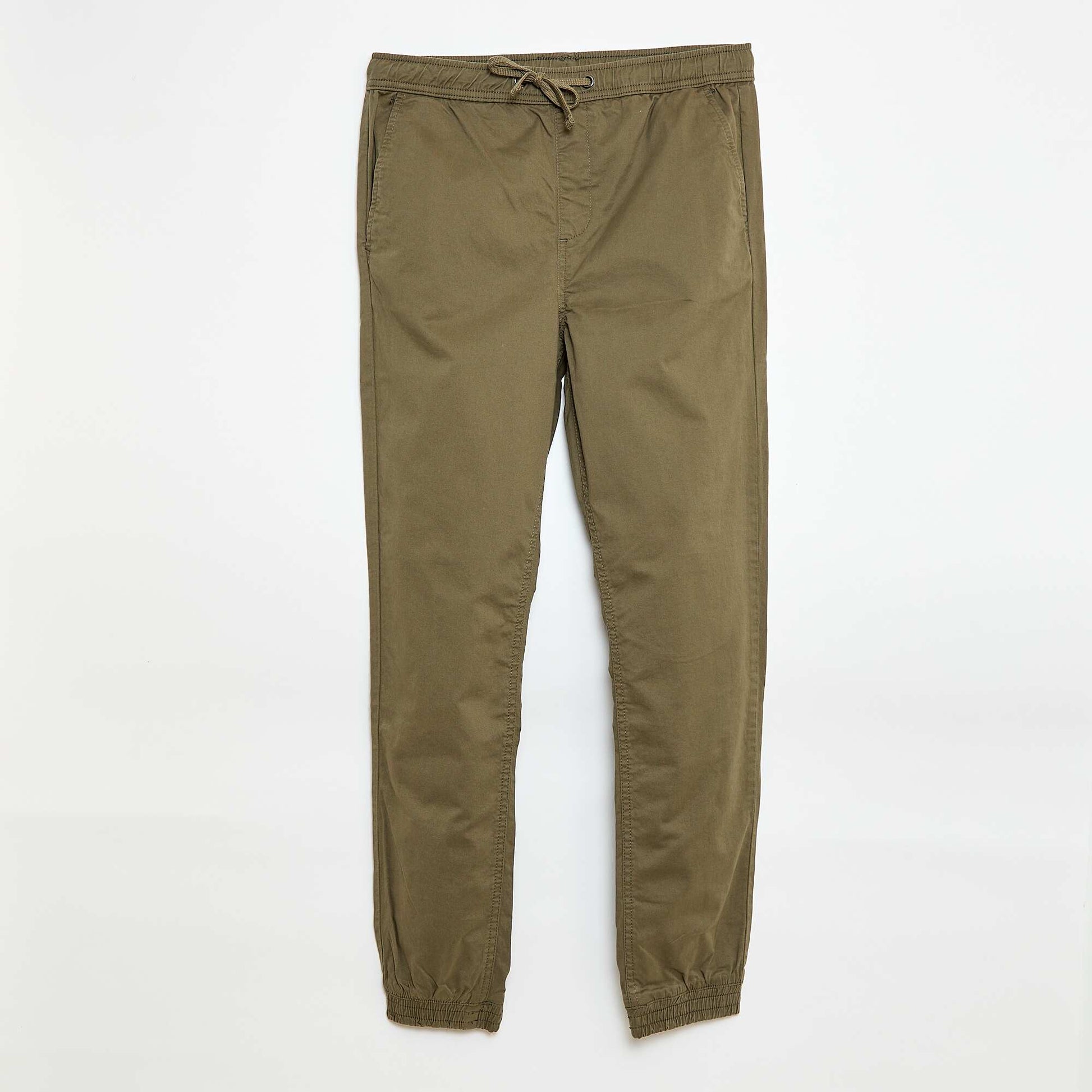 Pantalon esprit 'jogger' KAKI