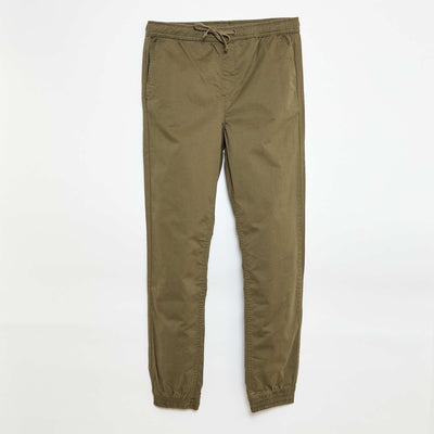 Pantalon esprit 'jogger' KAKI