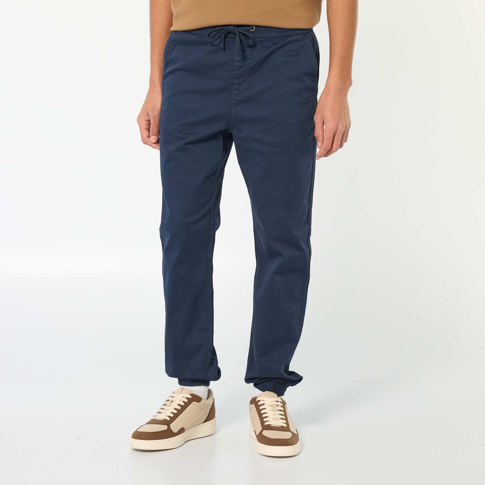 Pantalon esprit 'jogger' BLEU MARINE