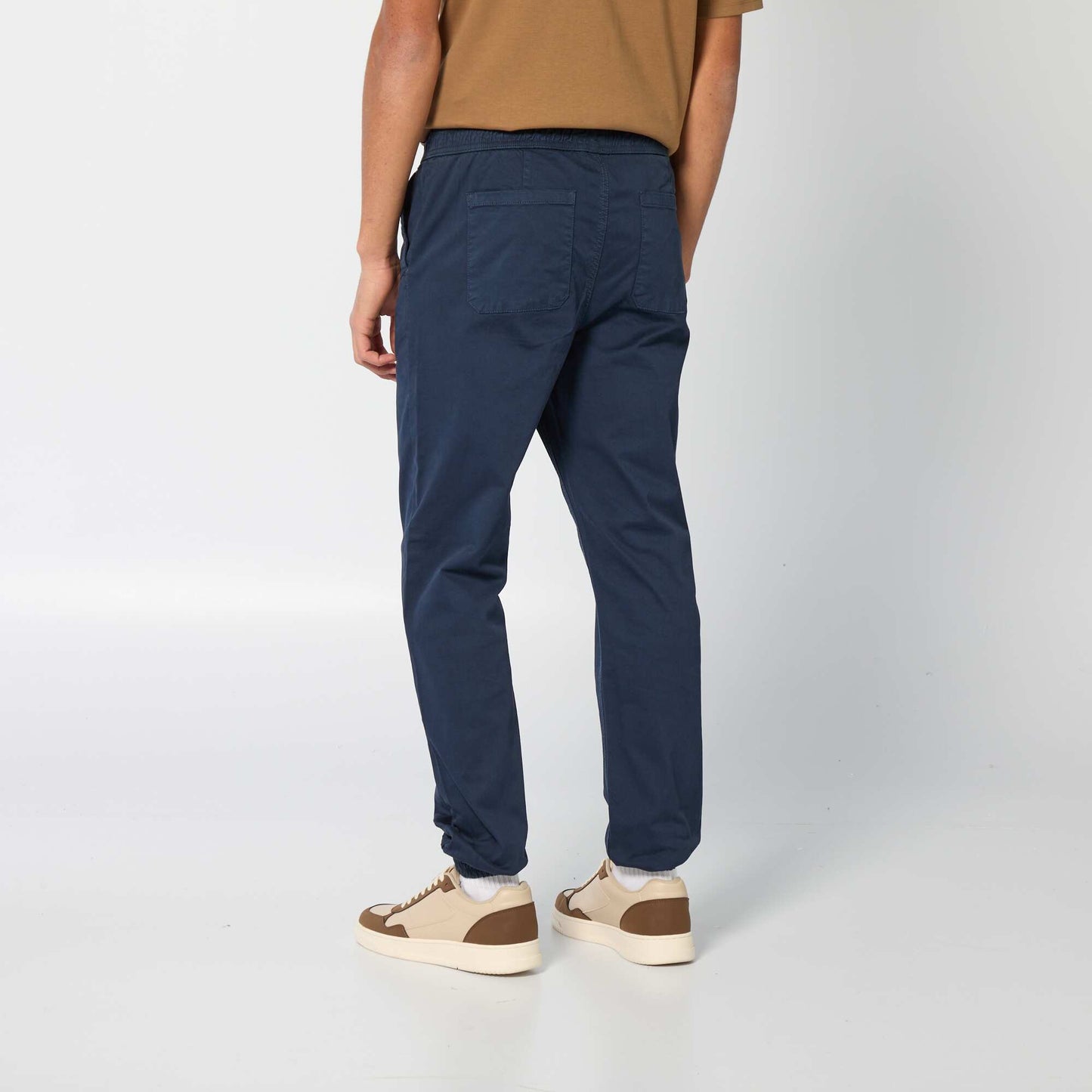 Pantalon esprit 'jogger' BLEU MARINE