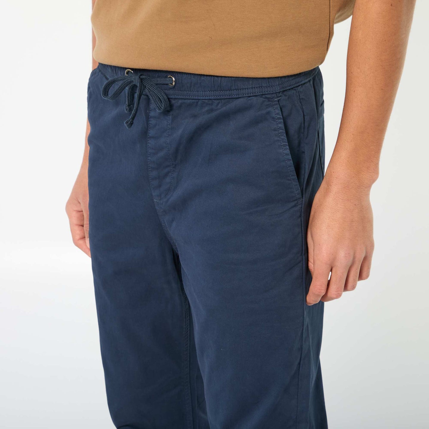 Pantalon esprit 'jogger' BLEU MARINE