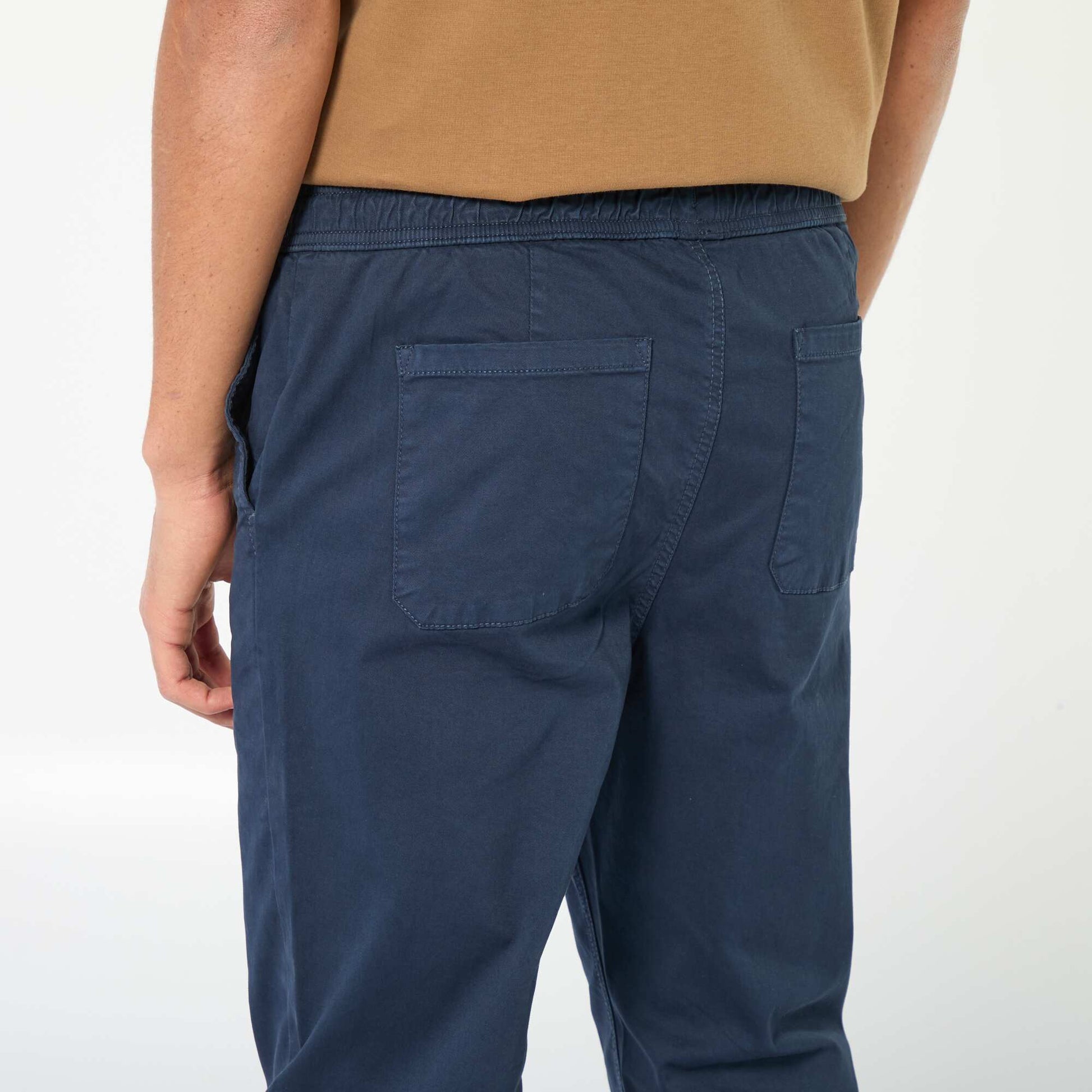 Pantalon esprit 'jogger' BLEU MARINE
