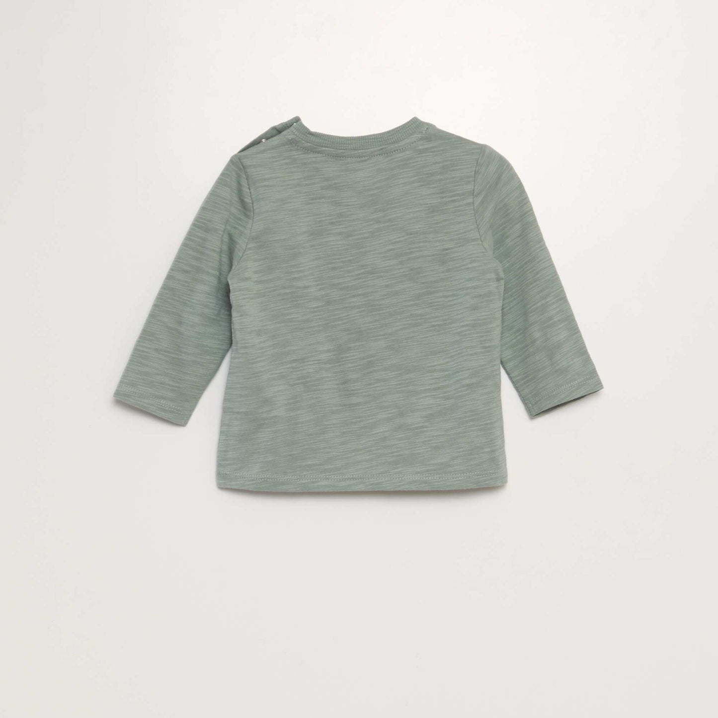 T-shirt à col rond avec poche Vert