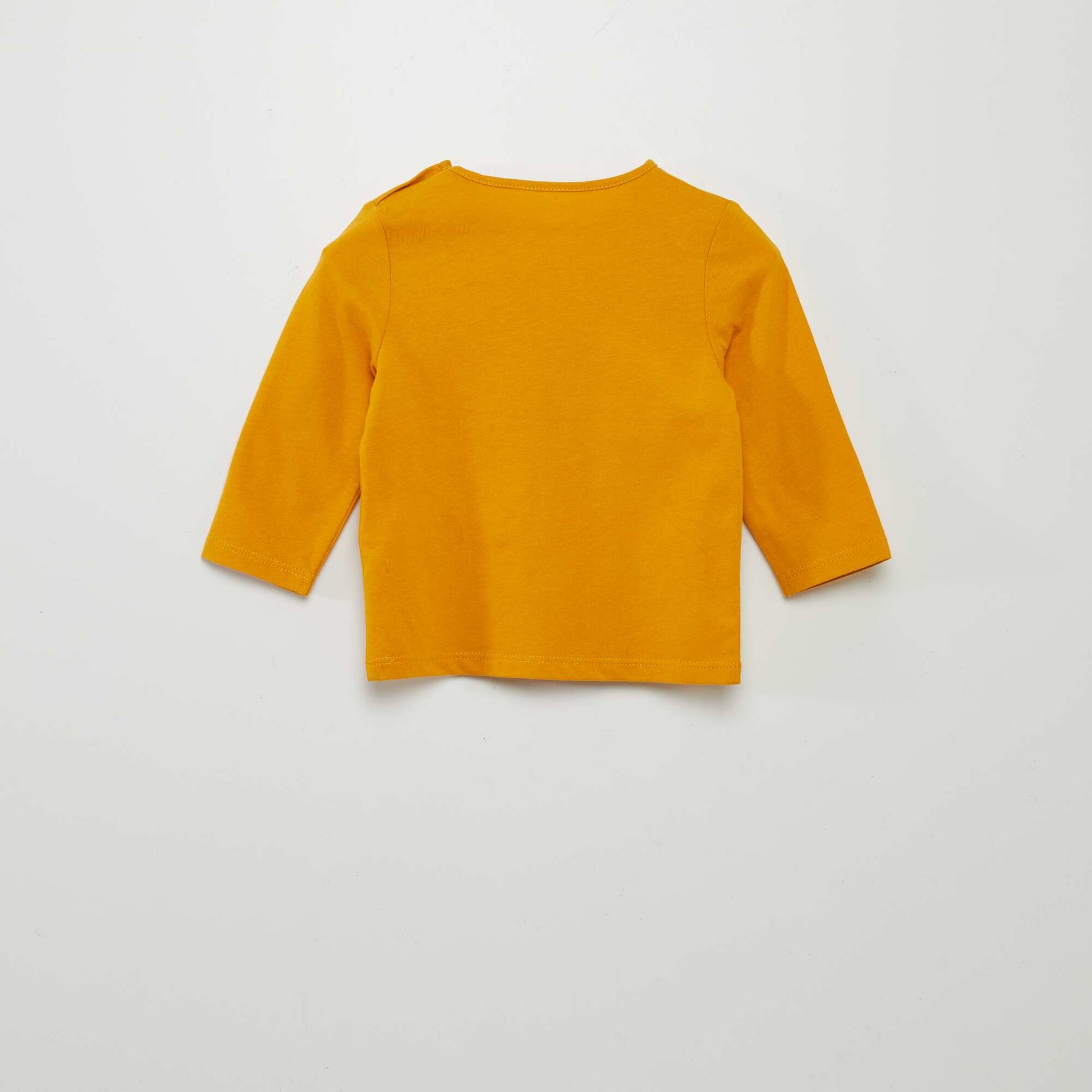 T-shirt manches longues imprim Jaune