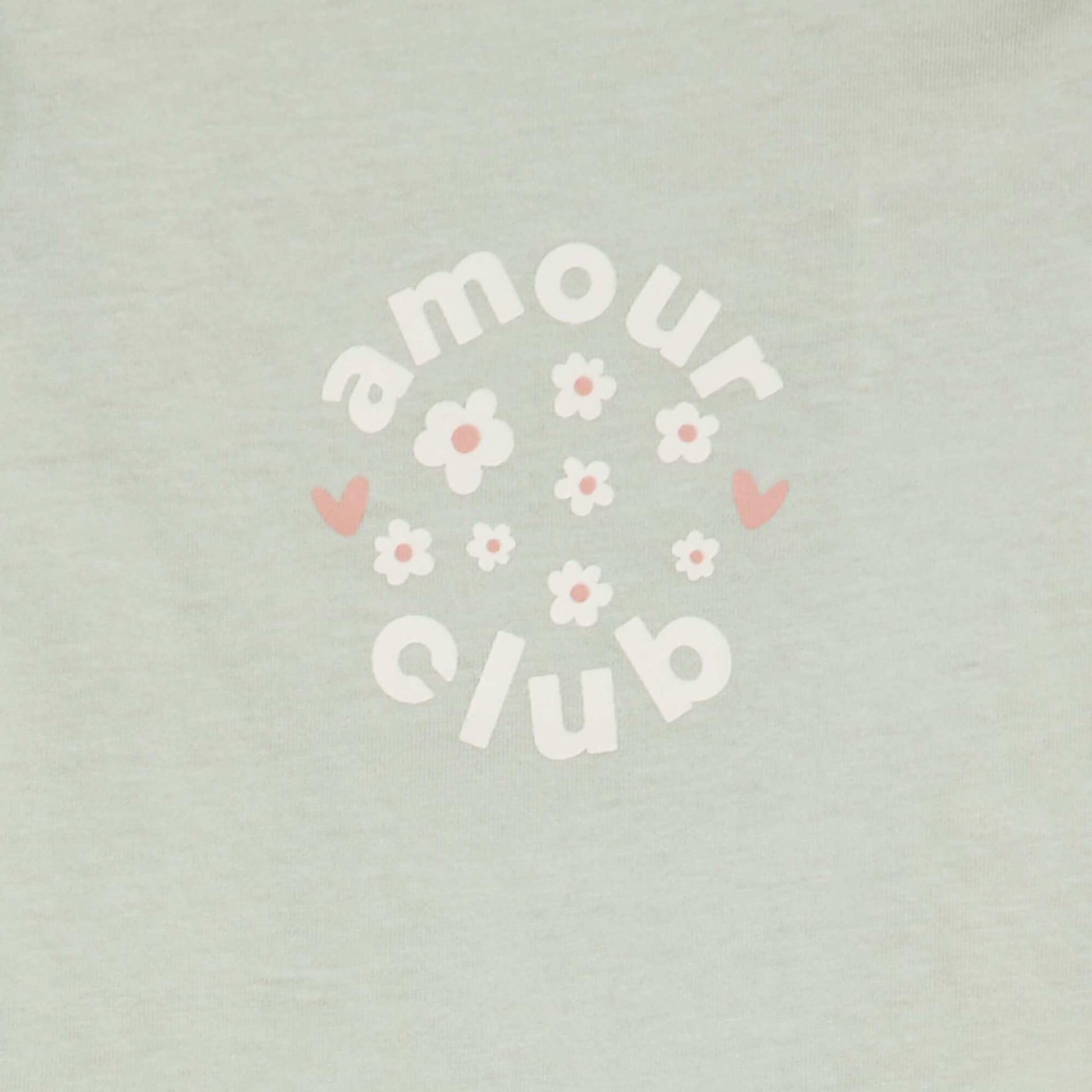 T-shirt manches longues imprimé VERT EAU