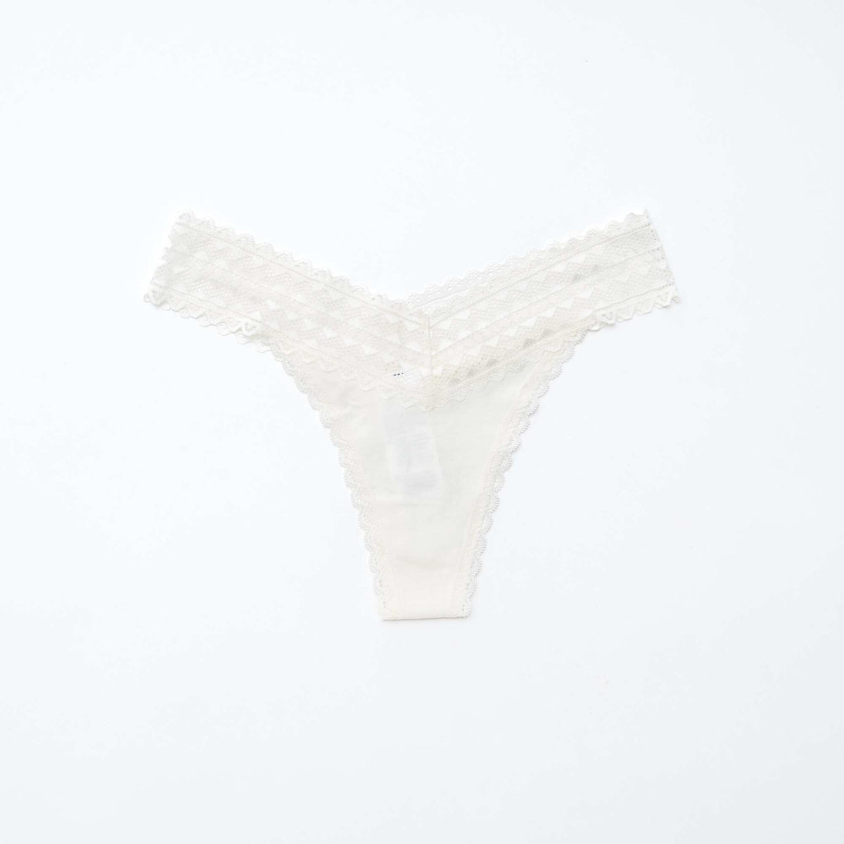 String Blanc Lot de 3 strings coton et dentelle BLANC/GRIS/ROSE – Kiabi Algérie