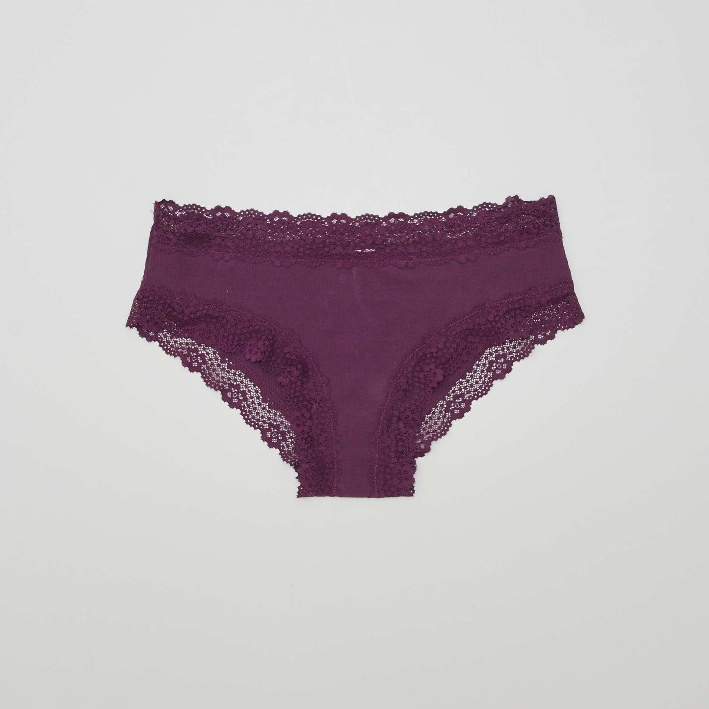 Lot de 3 shorties fines côtes Violet