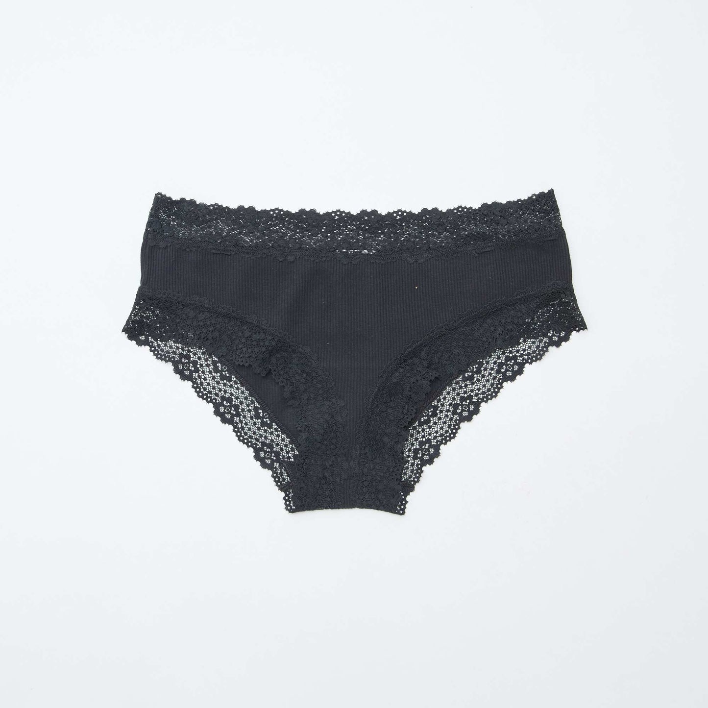 Lot de 3 shorties fines côtes NOIR