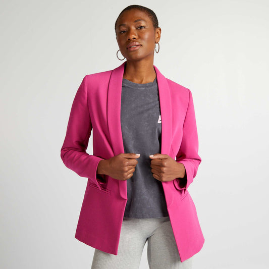 Veste blazer mi-longue Rose