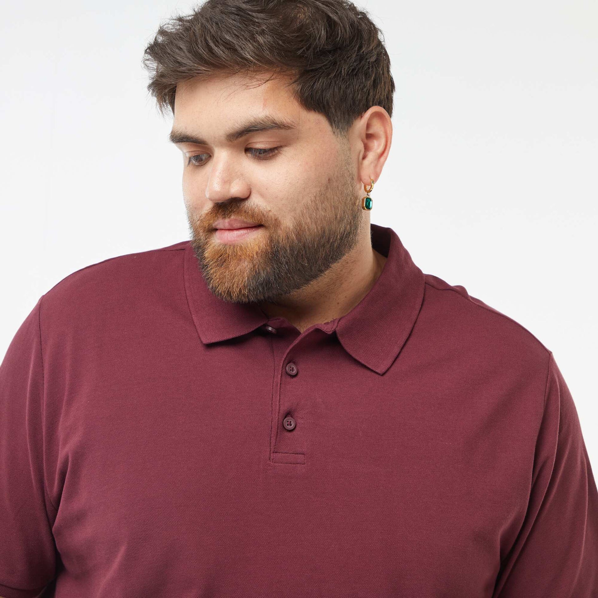 Polo en maille piqué ROUGE