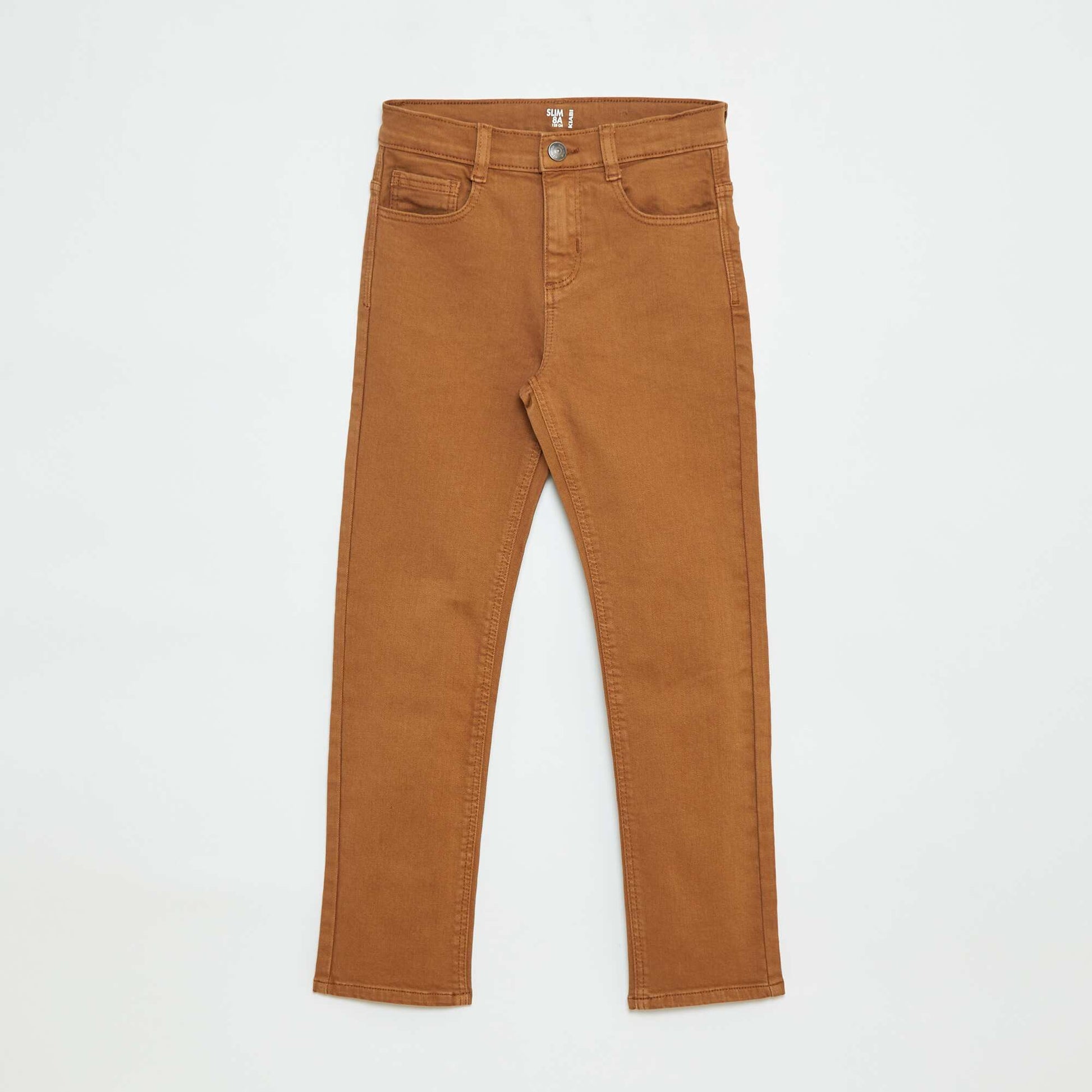 Jean slim à 5 poches BEIGE