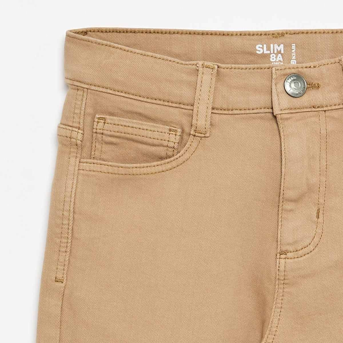 Jean slim à 5 poches BEIGE