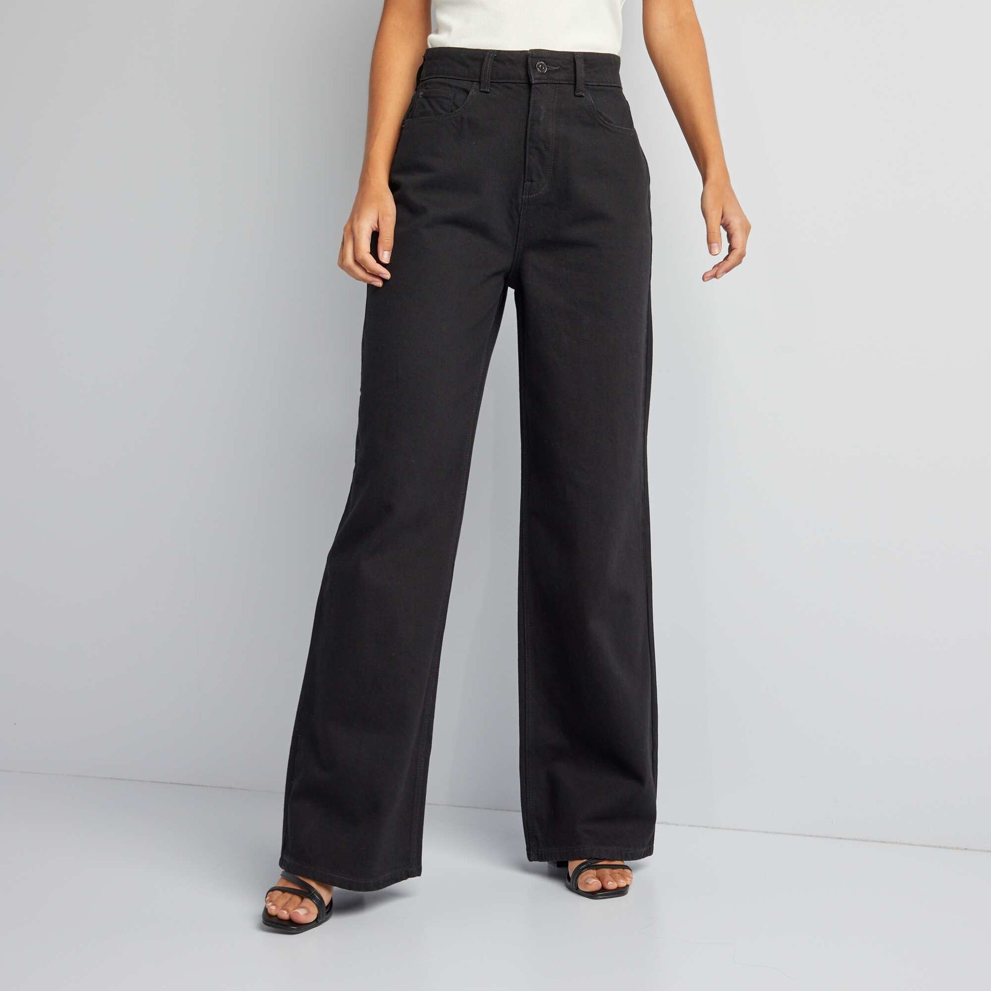 Jean wide leg - L32 NOIR