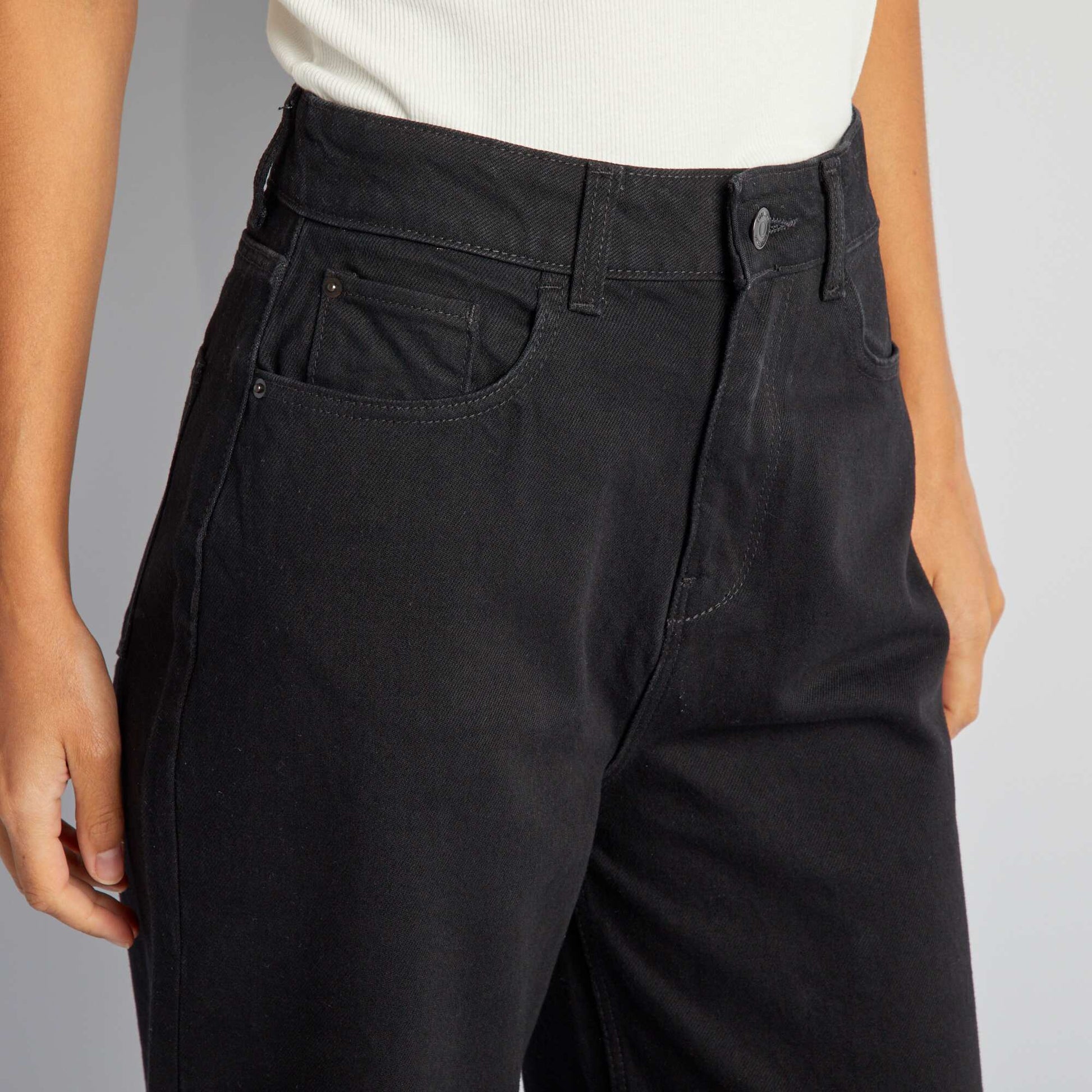 Jean wide leg - L32 NOIR