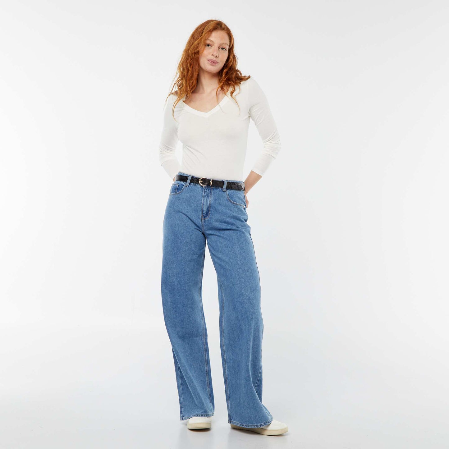 Jean wide leg - L32 TRIPLE STONE