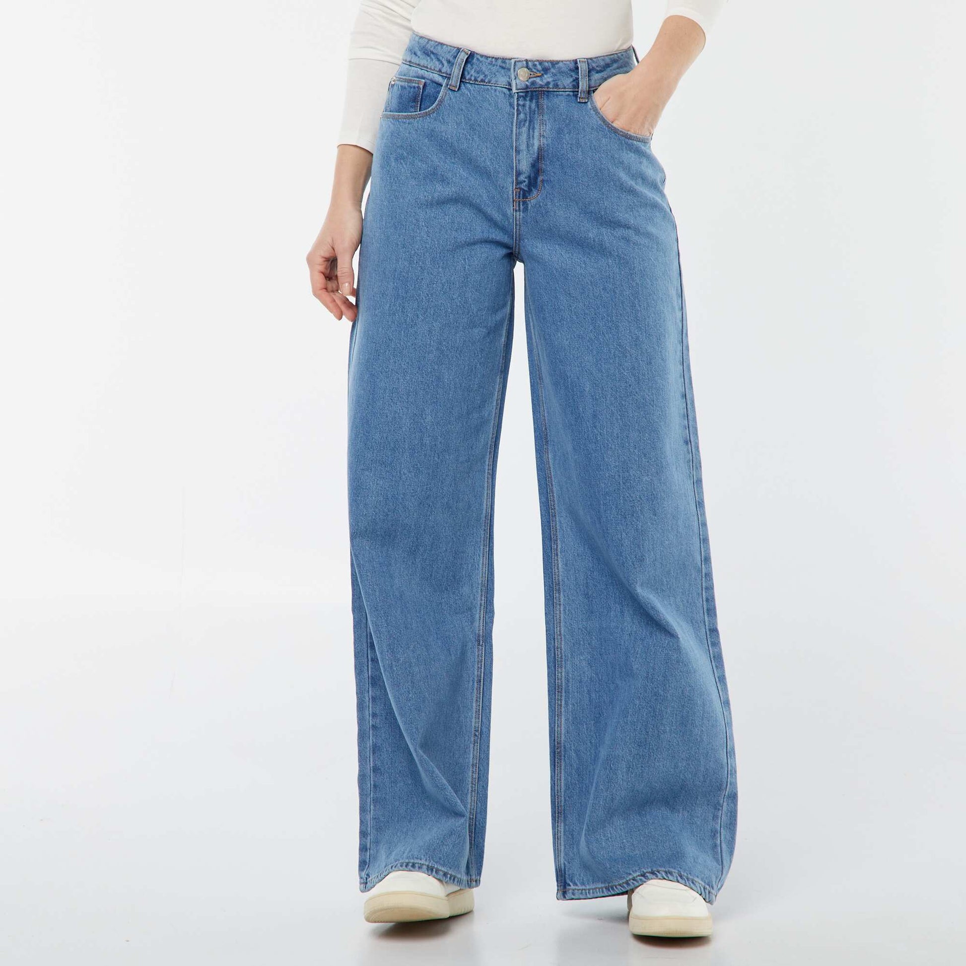Jean wide leg - L32 TRIPLE STONE