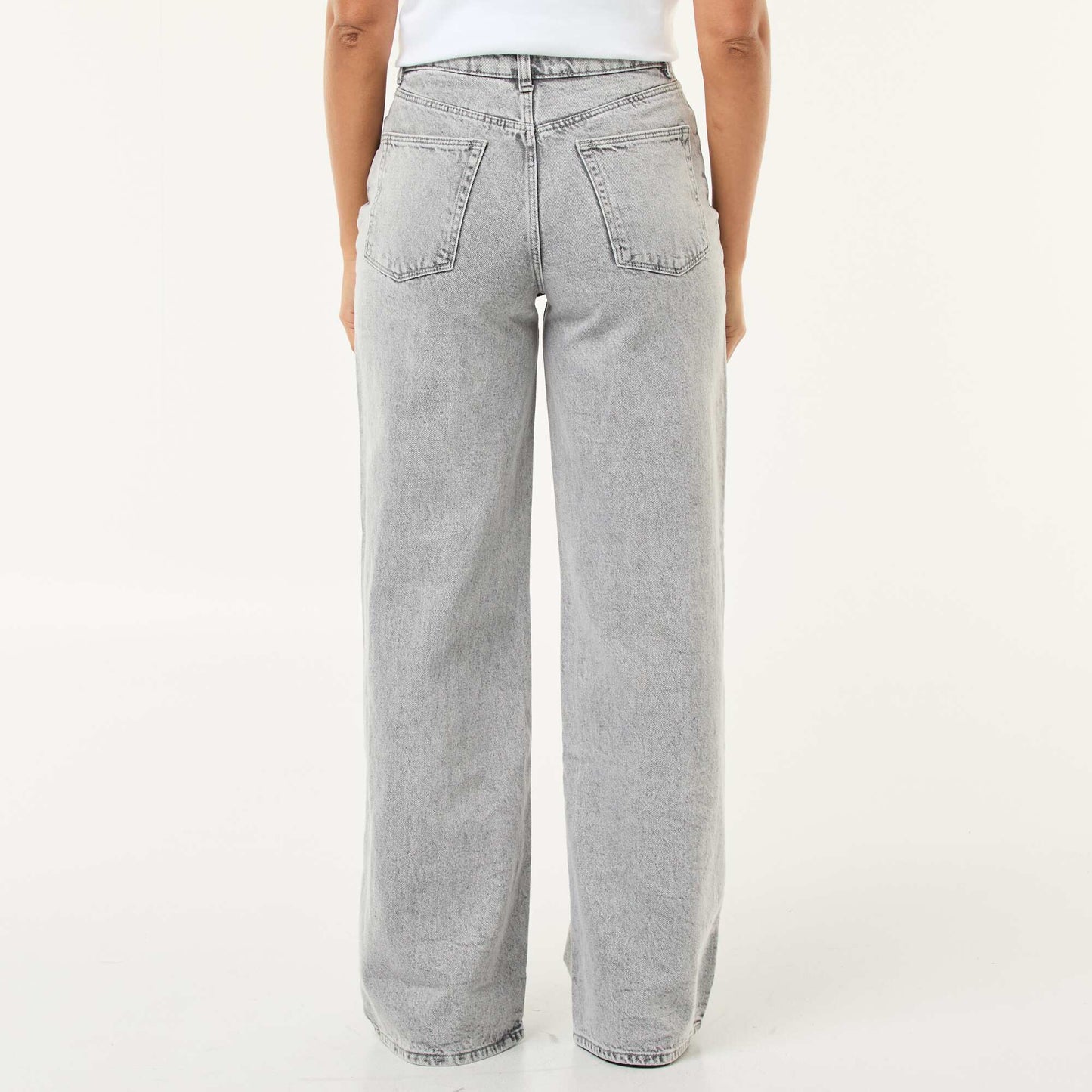 Jean wide leg - L32 GRIS
