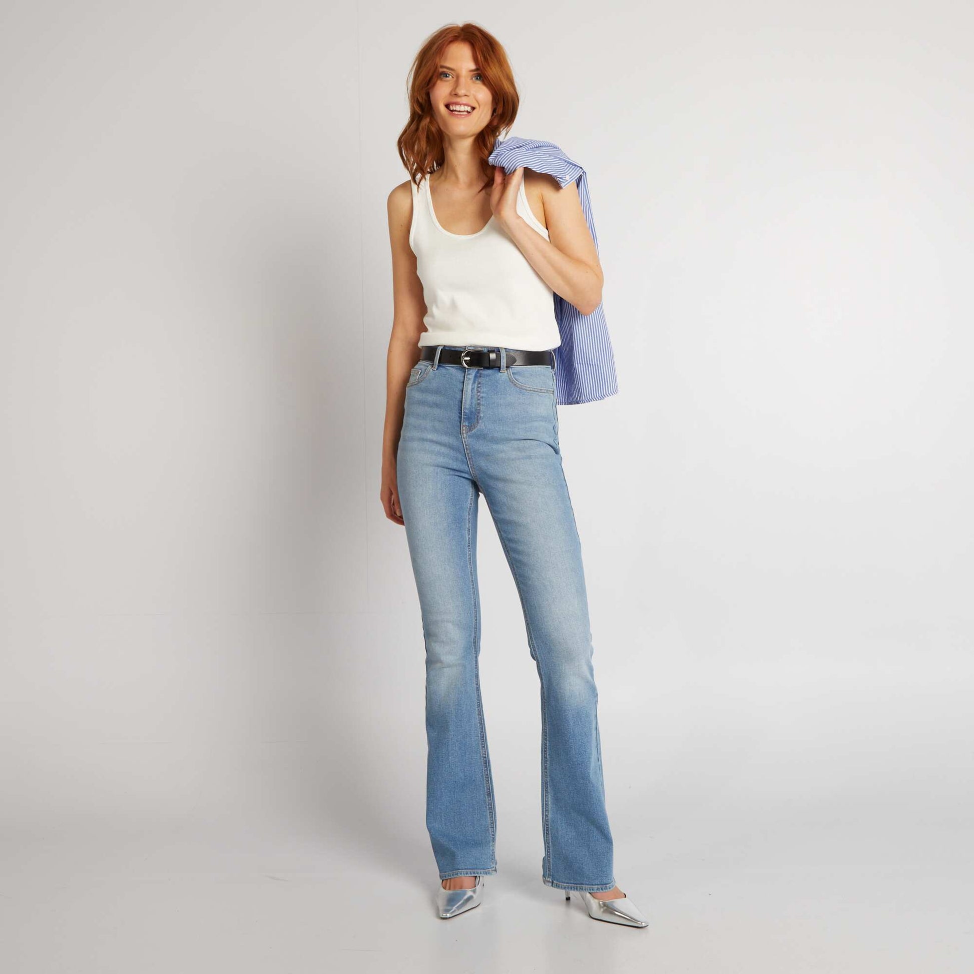 Jean flare/bootcut - L32 STONE