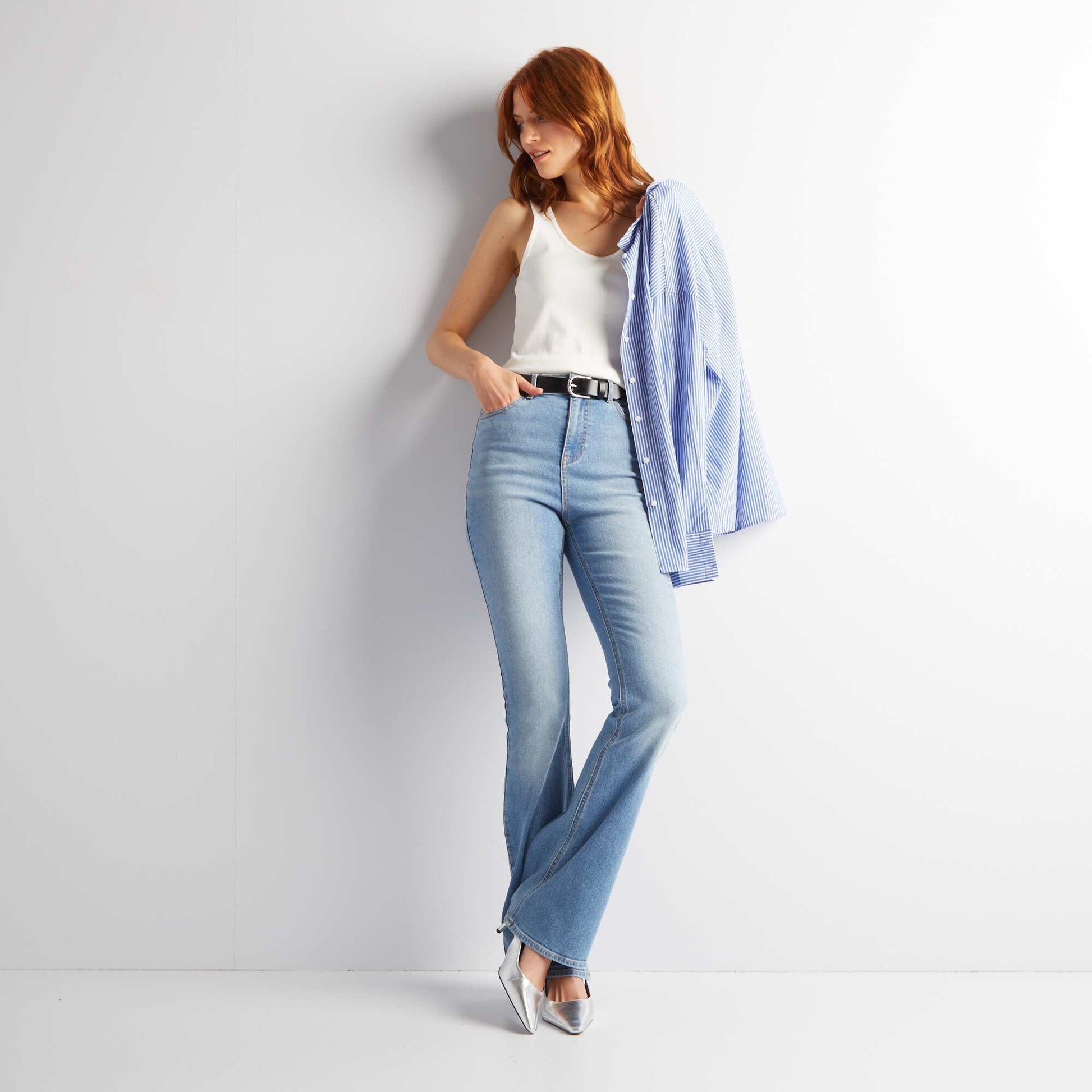 Jean flare/bootcut - L34 STONE