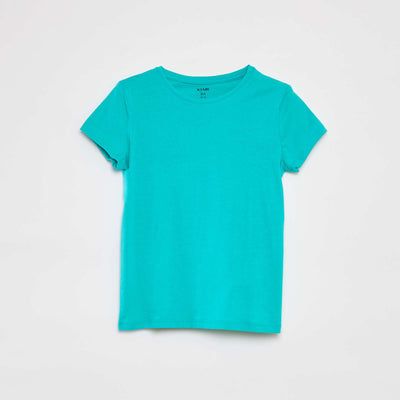 T-shirt en jersey uni VERT