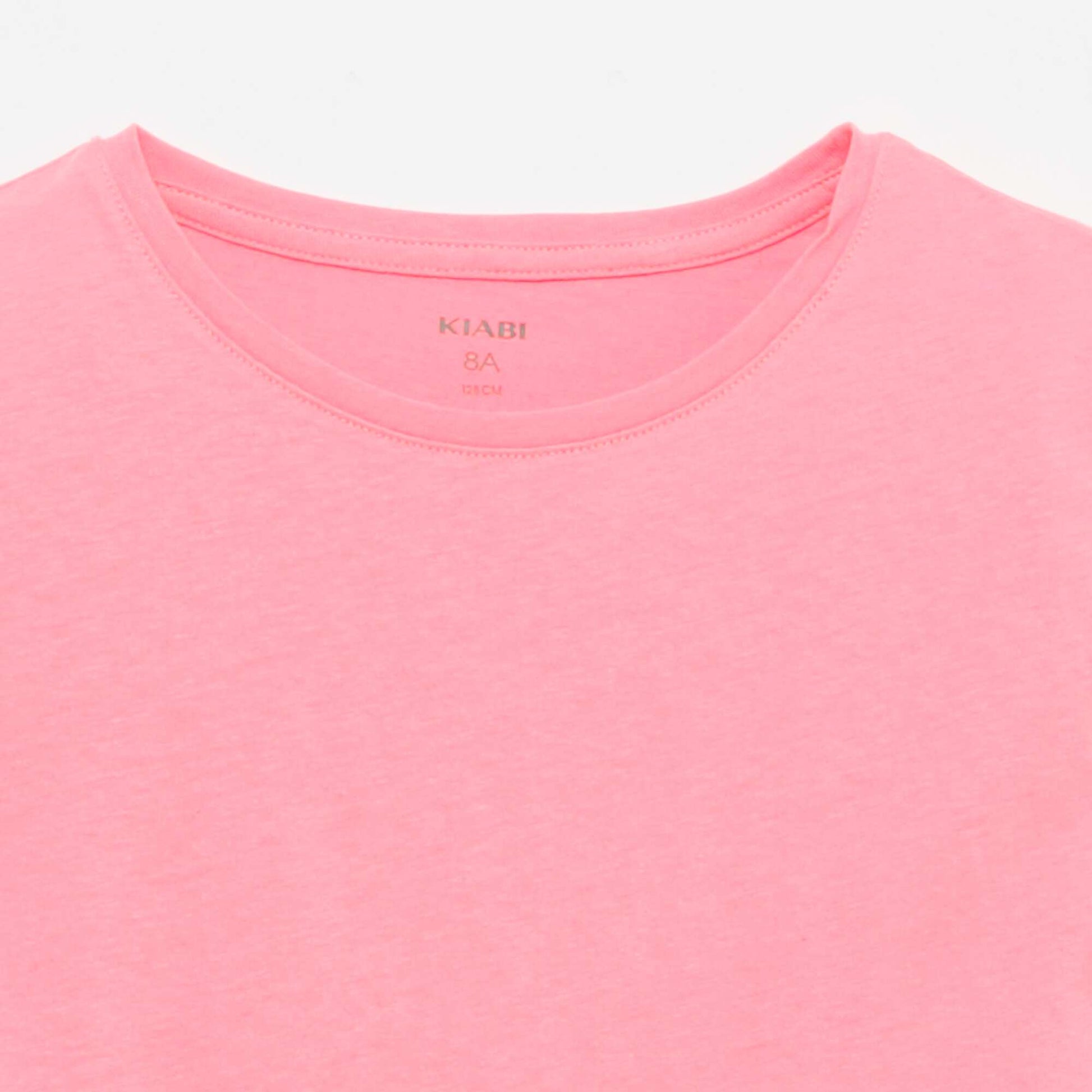 T-shirt en jersey uni ROSE