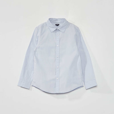 Chemise en popeline BLEU