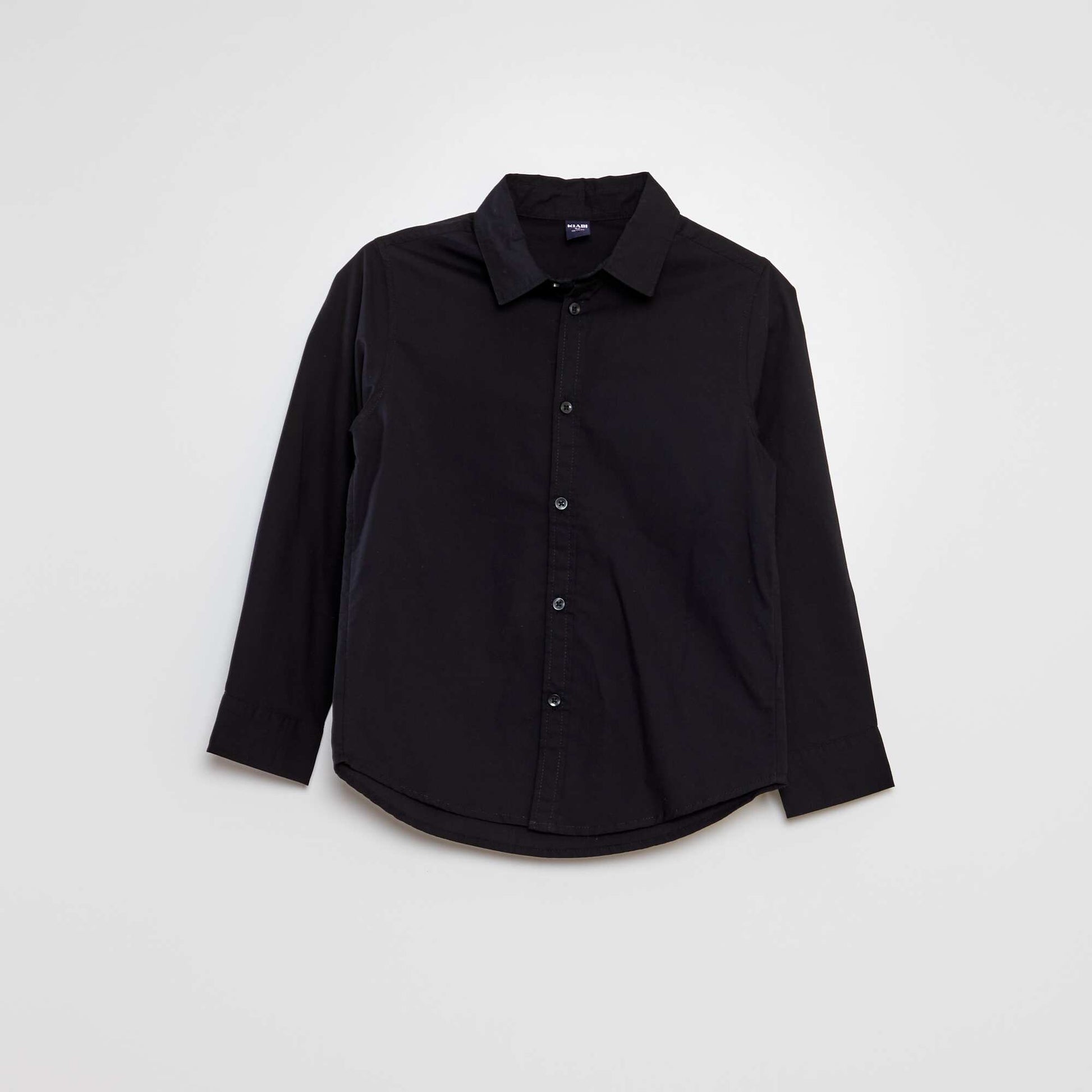 Chemise en popeline NOIR