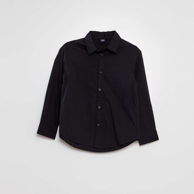 Chemise en popeline NOIR