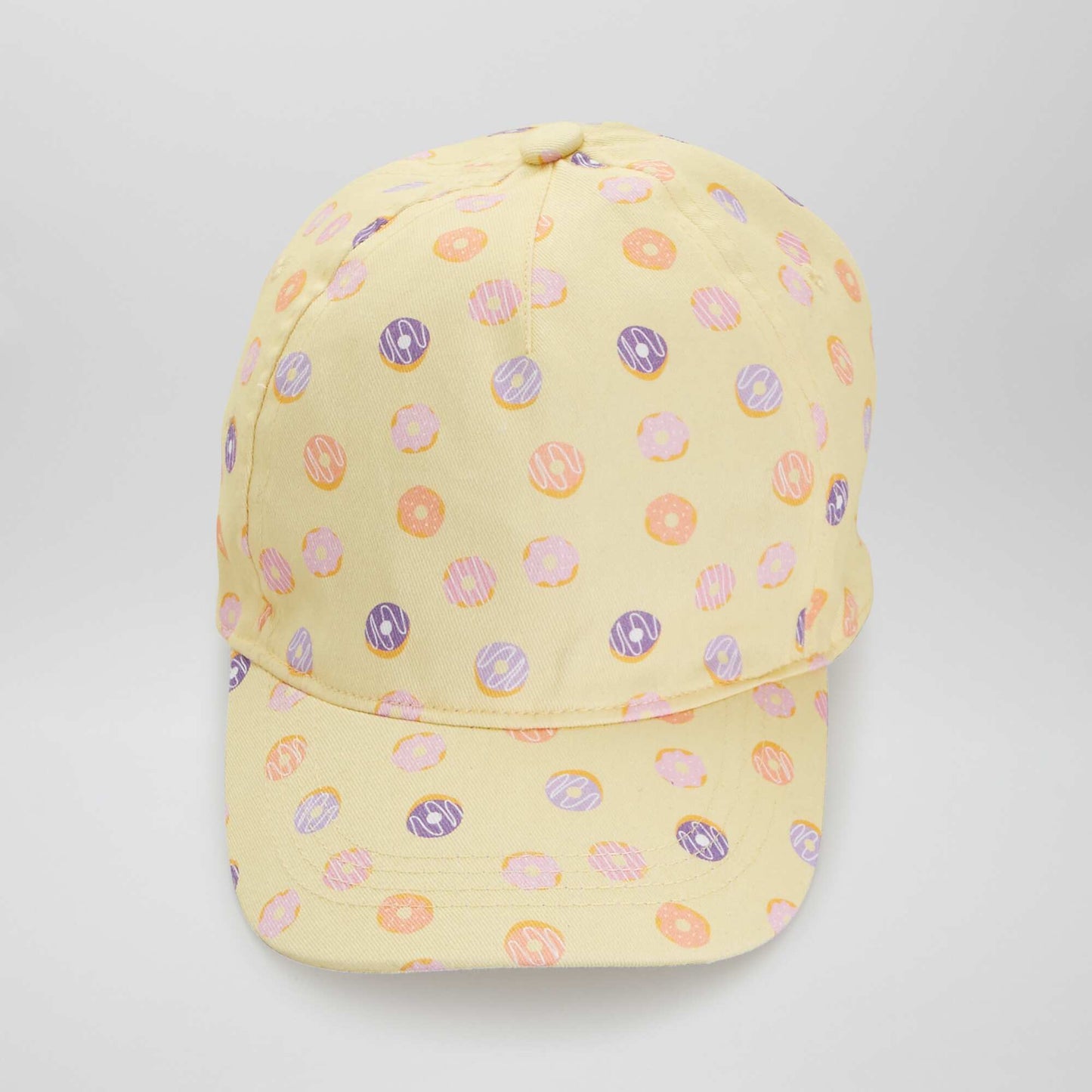 Casquette en toile avec imprim jaune