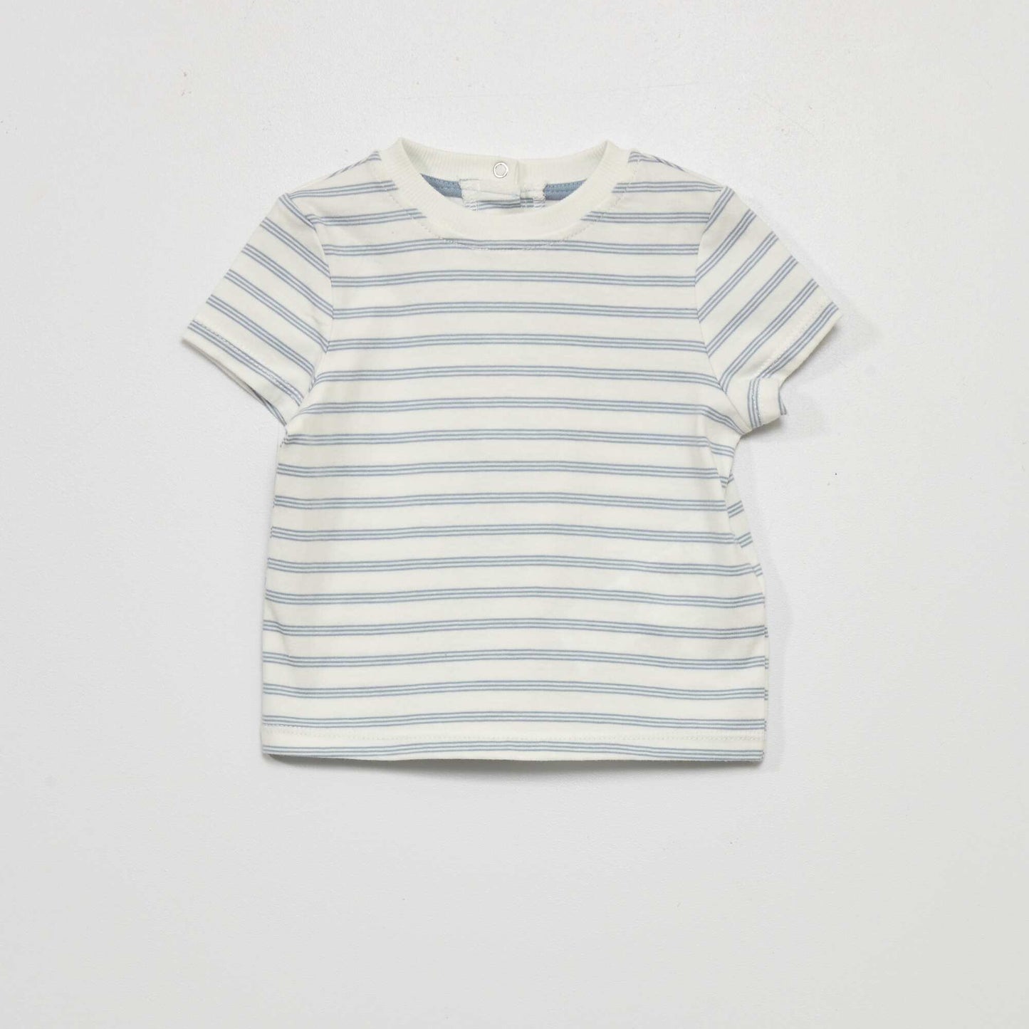 Ensemble 2 pi ces - T-shirt + salopette Blanc/marine