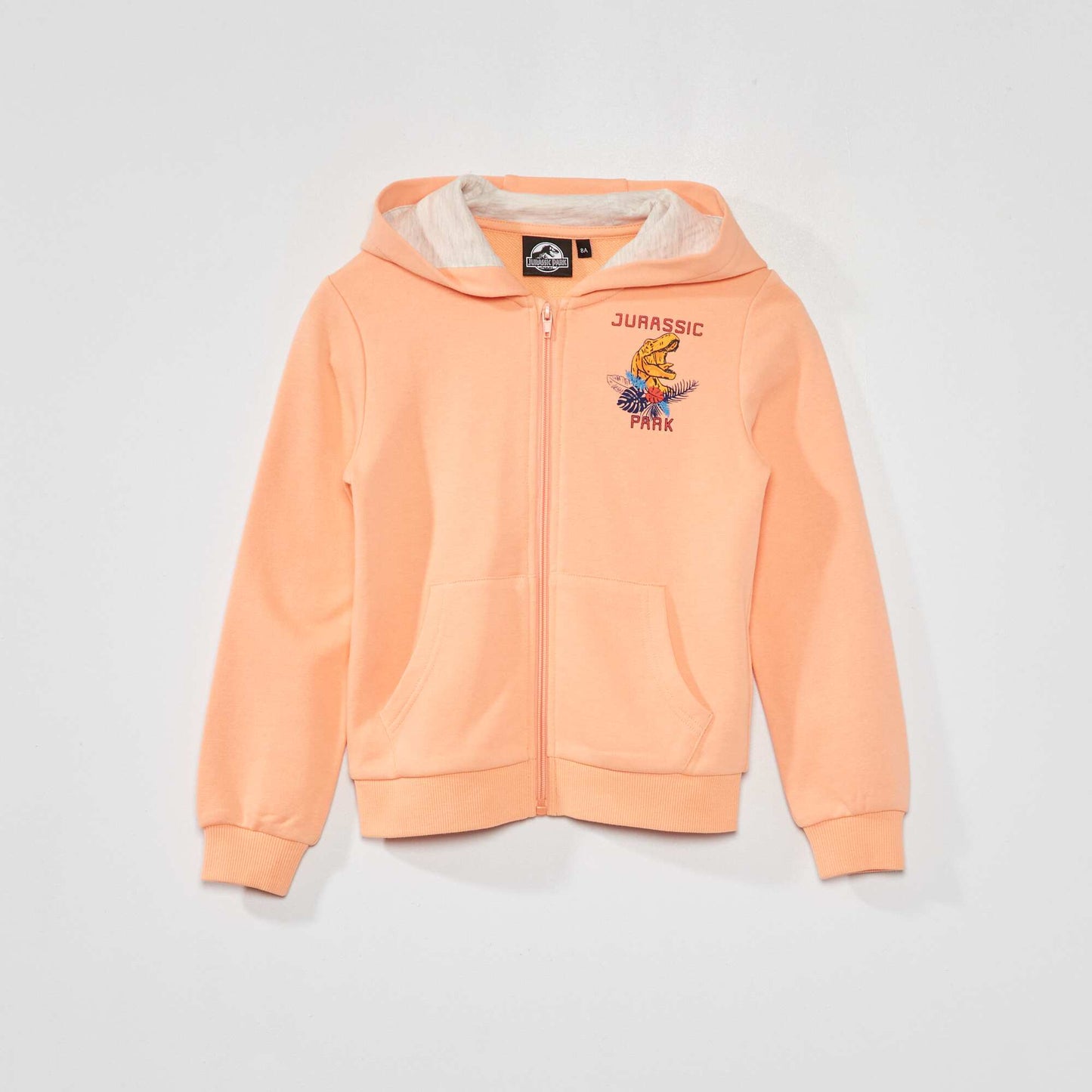 Sweat capuche en molleton 'Jurassic Park' Rose