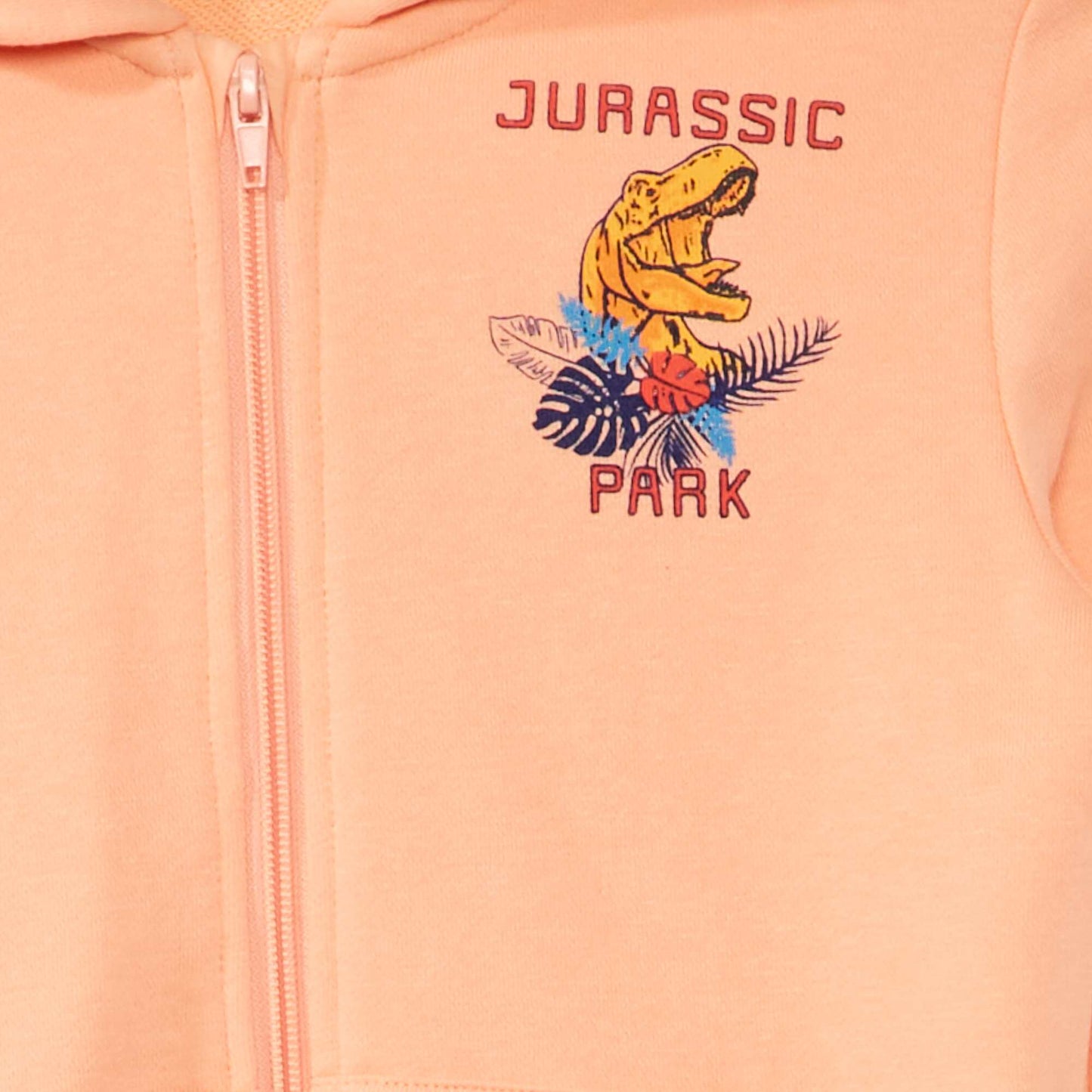 Sweat capuche en molleton 'Jurassic Park' Rose