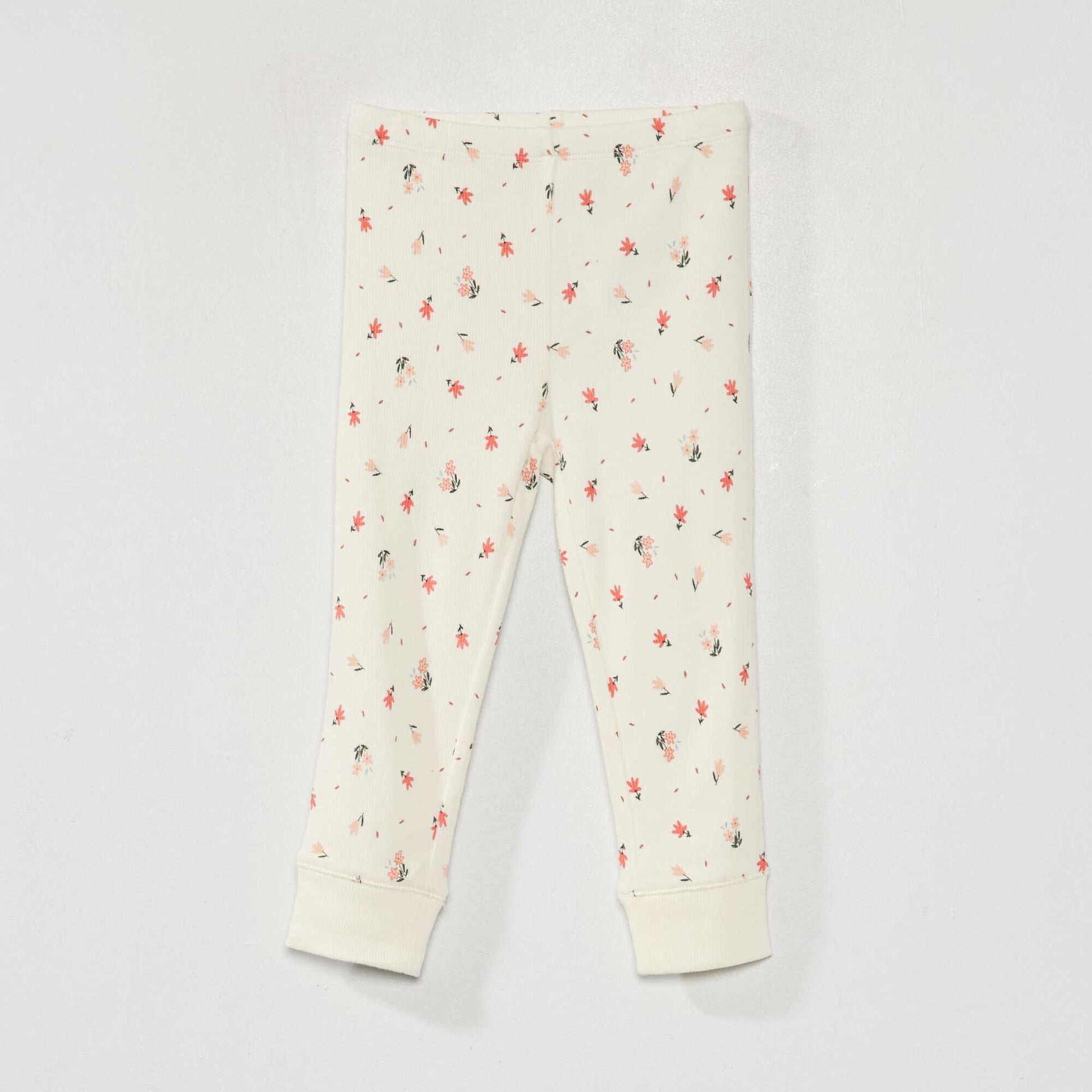Pyjama long c tel - 2 pi ces Rose