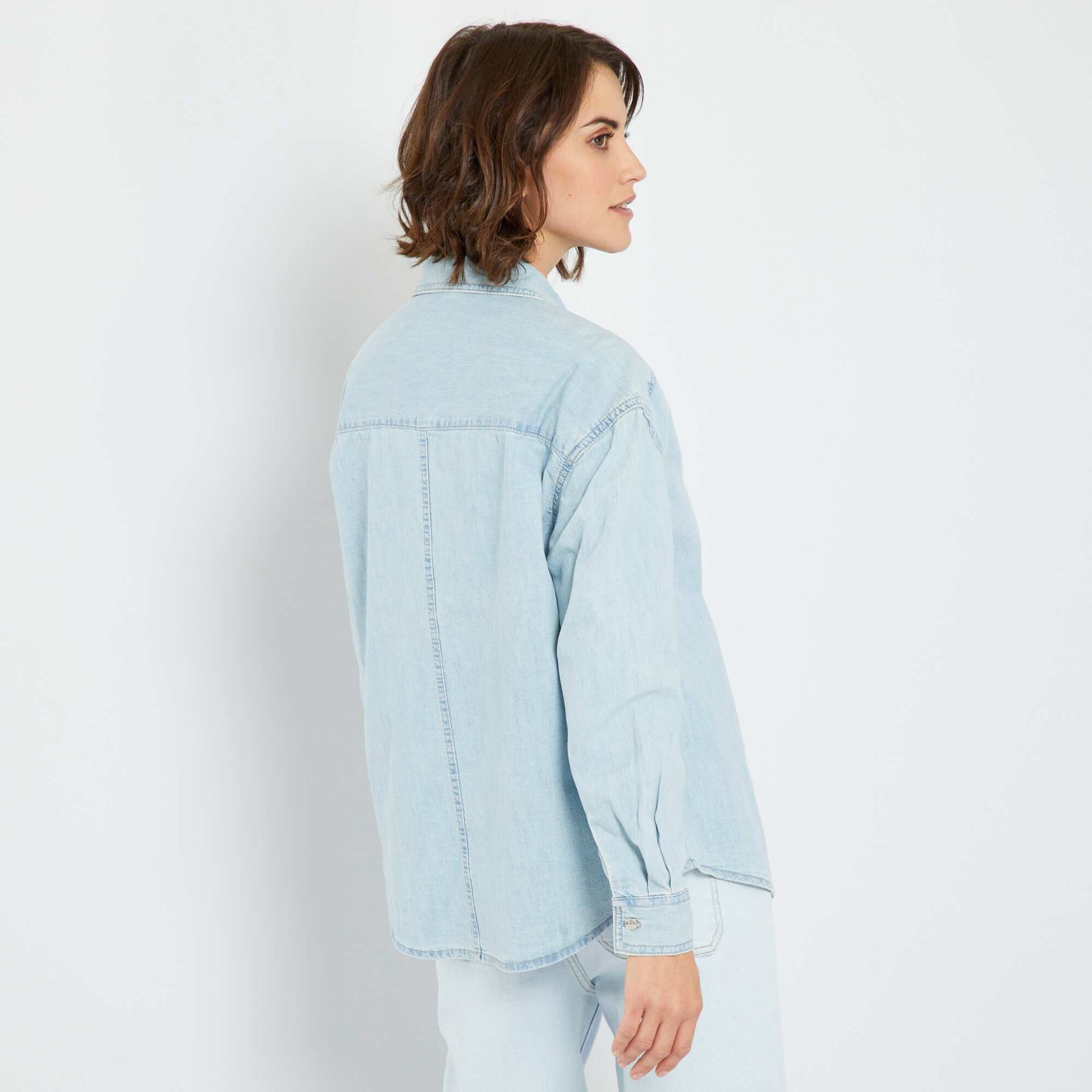 Chemise en jean Bleu