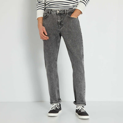 Jean large - L32 Gris