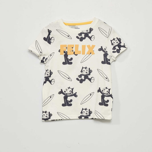 T-shirt 'Felix The cat' manches courtes Blanc