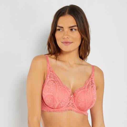 Soutien-gorge dentelle rose