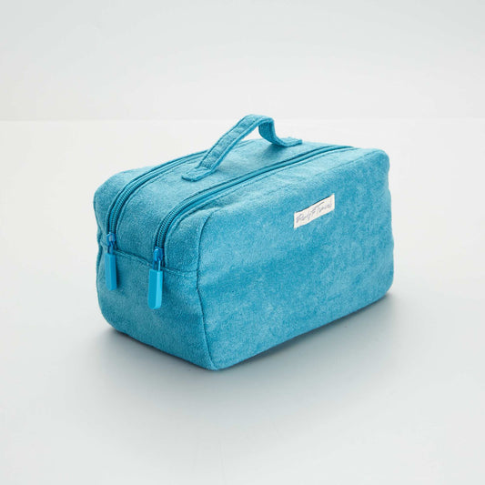 Trousse de toilette en ponge Bleu