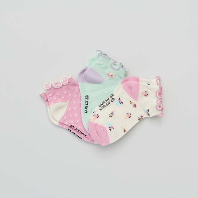 Lot de 3 paires de chaussettes Multicolore