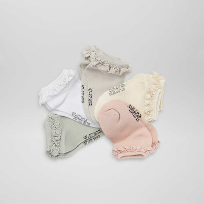 Lot de 5 socquettes Rose