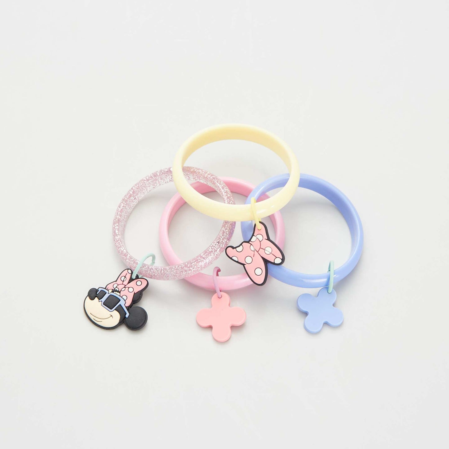 Lot de 4 bracelets 'Minnie' Rose
