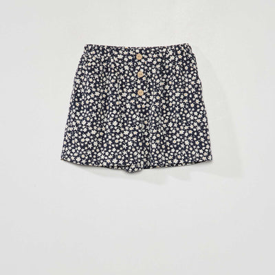 Short l ger avec imprim Bleu