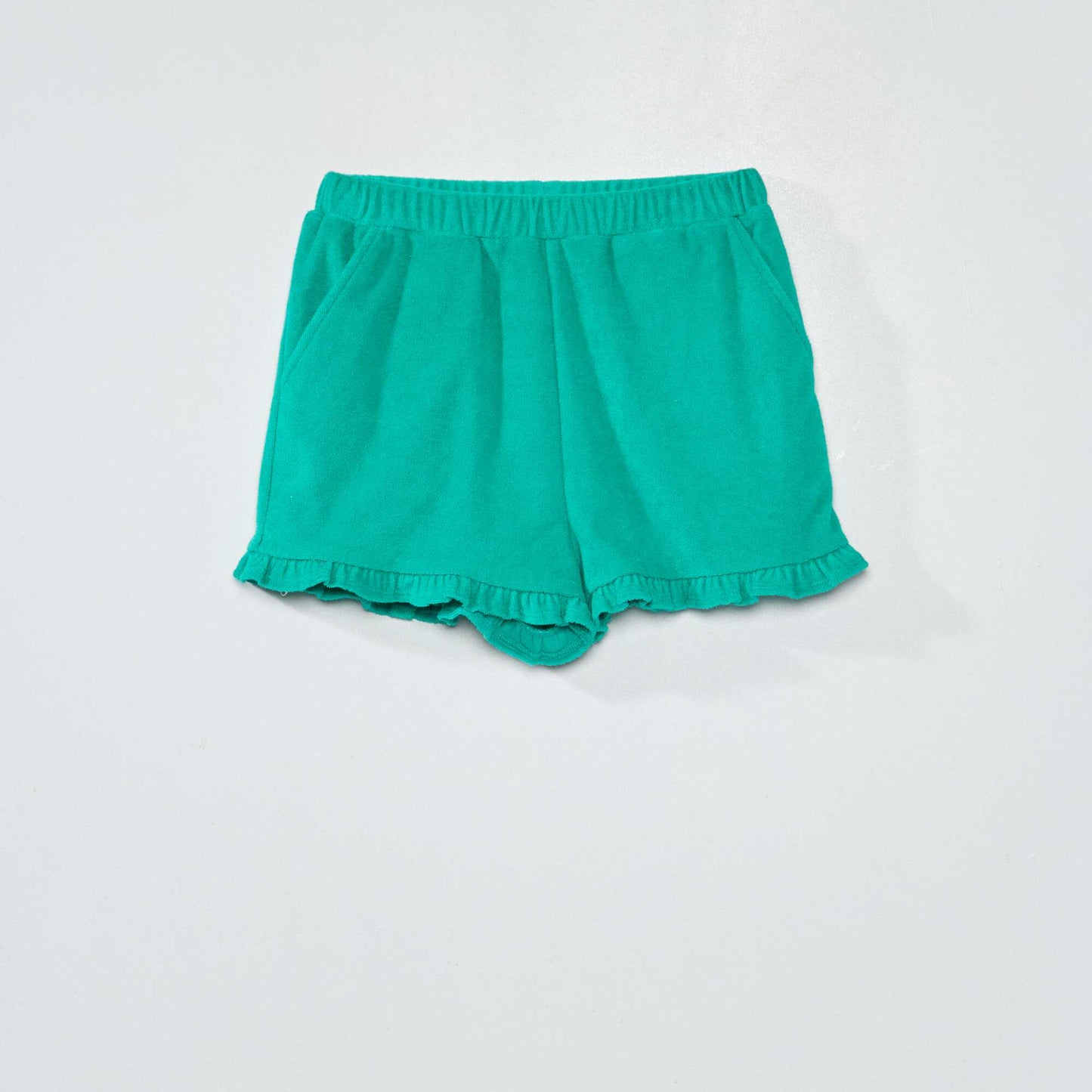 Short en maille ponge Vert